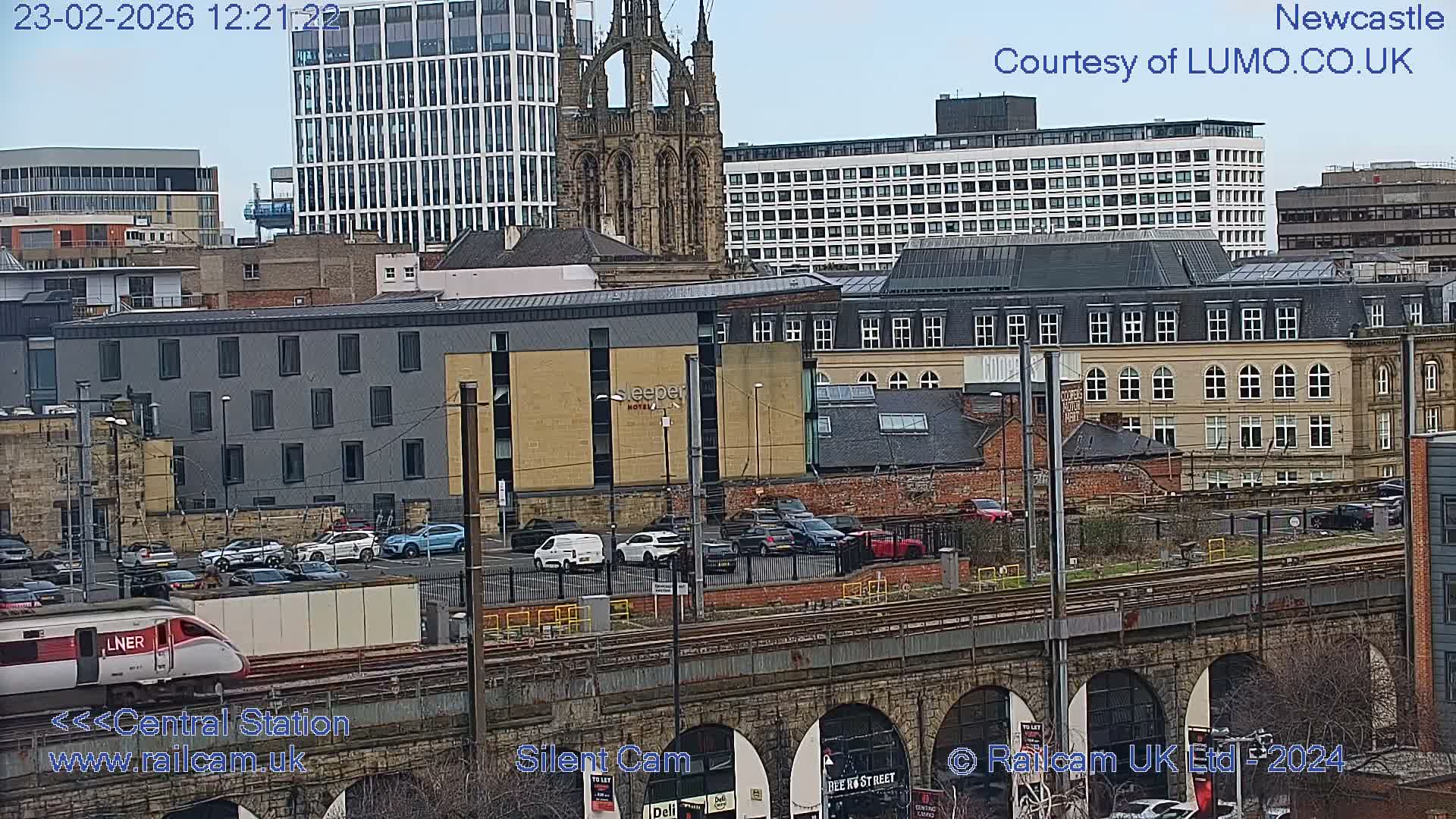 Newcastle upon Tyne Central Station Northeast Approach & Center Live Cam - Tyne and Wear, North East, England, United Kingdom
