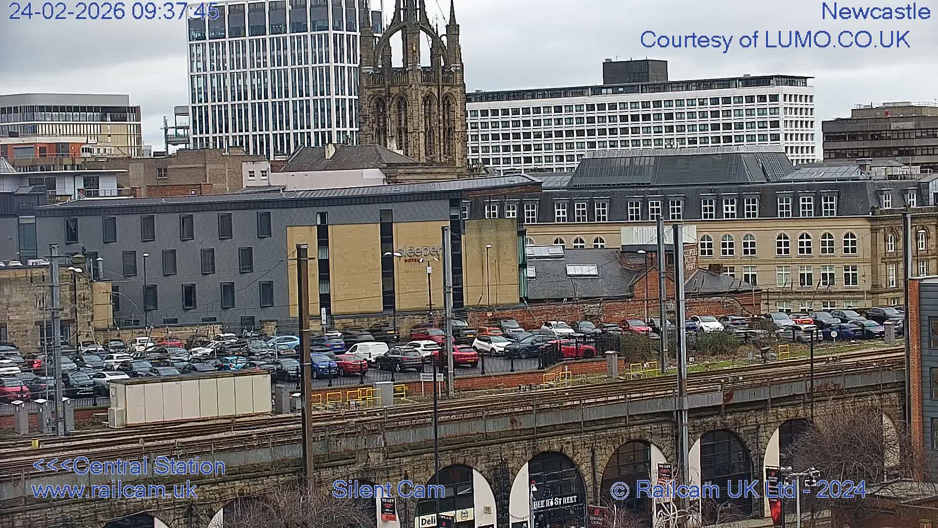 Newcastle upon Tyne Central Station Northeast Approach & Center Live Cam - Tyne and Wear, North East, England, United Kingdom