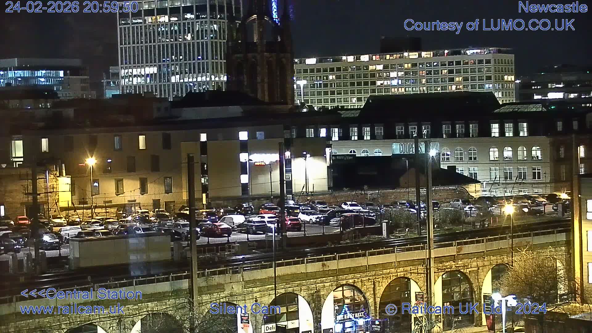 Newcastle upon Tyne Central Station Northeast Approach & Center Live Cam - Tyne and Wear, North East, England, United Kingdom