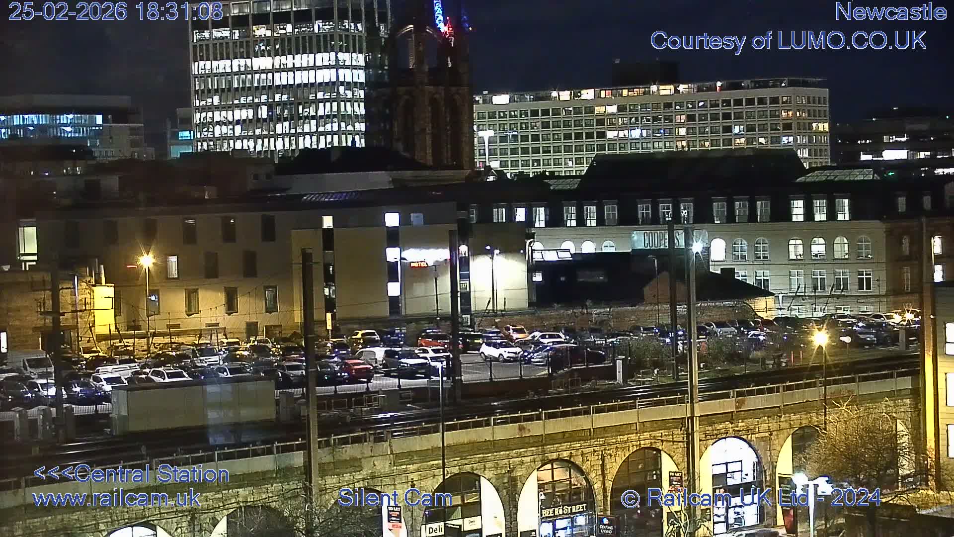 Newcastle upon Tyne Central Station Northeast Approach & Center Live Cam - Tyne and Wear, North East, England, United Kingdom