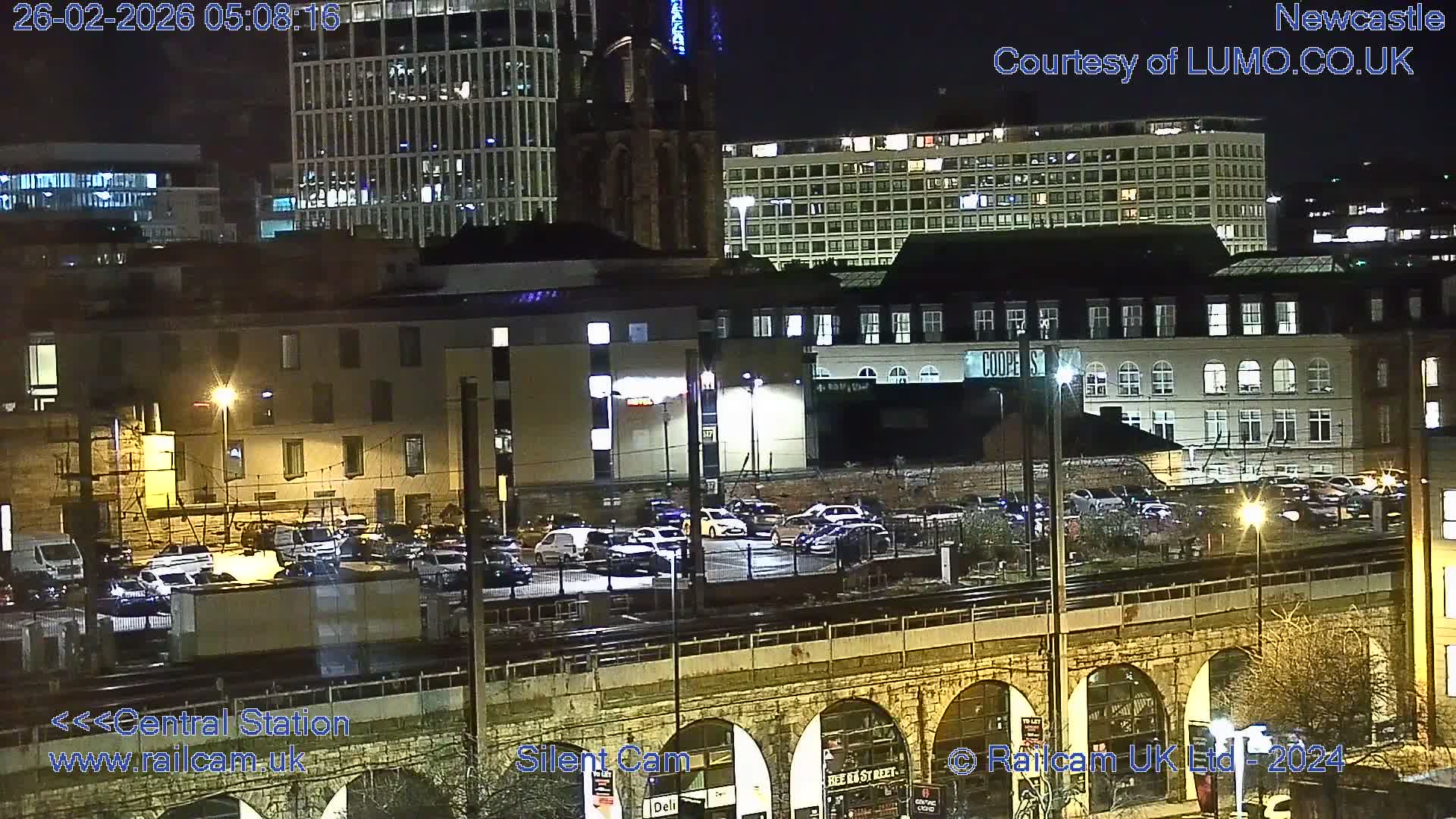 Newcastle upon Tyne Central Station Northeast Approach & Center Live Cam - Tyne and Wear, North East, England, United Kingdom