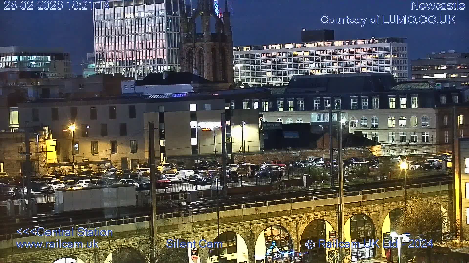 Newcastle upon Tyne Central Station Northeast Approach & Center Live Cam - Tyne and Wear, North East, England, United Kingdom