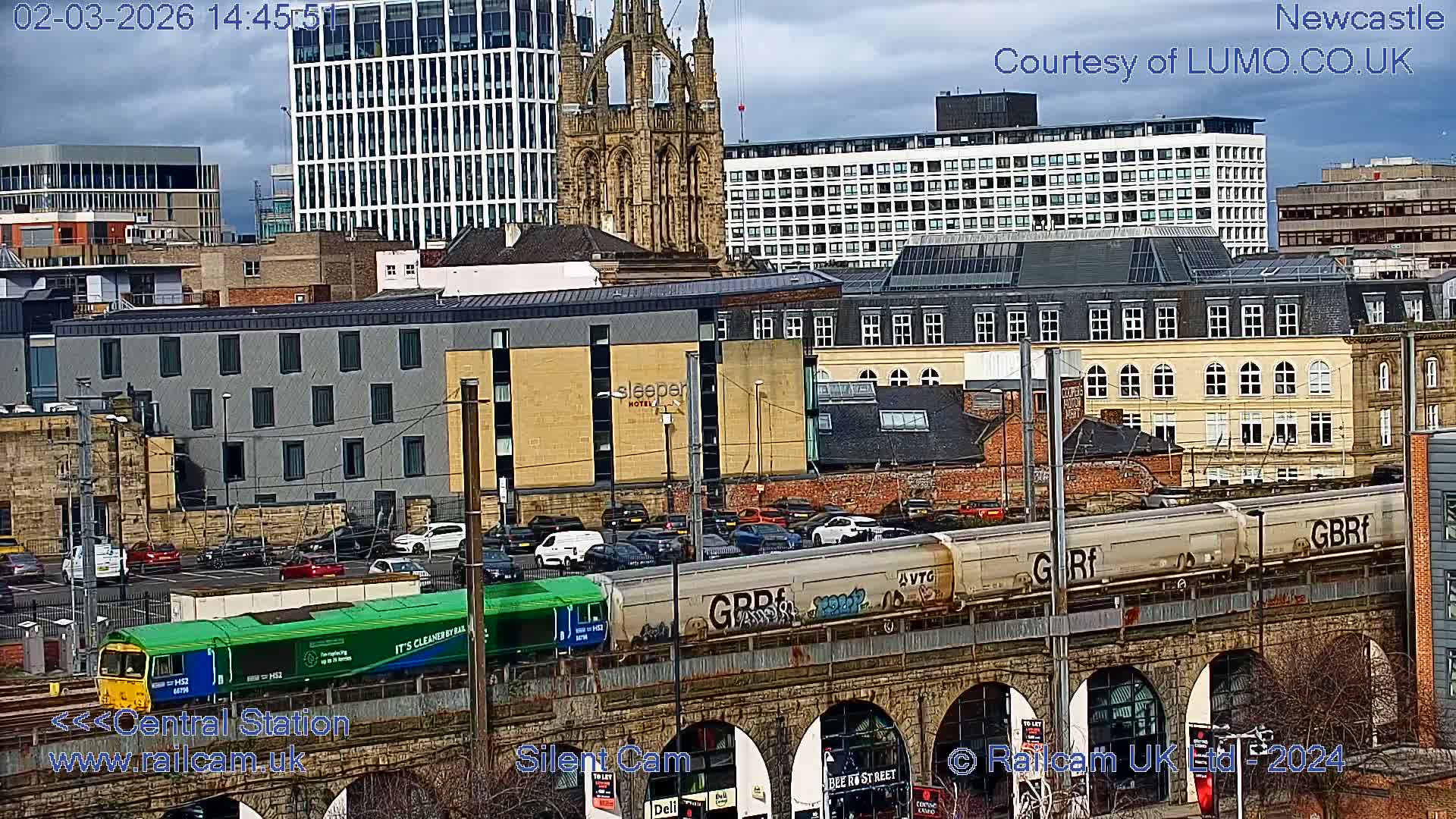 Newcastle upon Tyne Central Station Northeast Approach & Center Live Cam - Tyne and Wear, North East, England, United Kingdom
