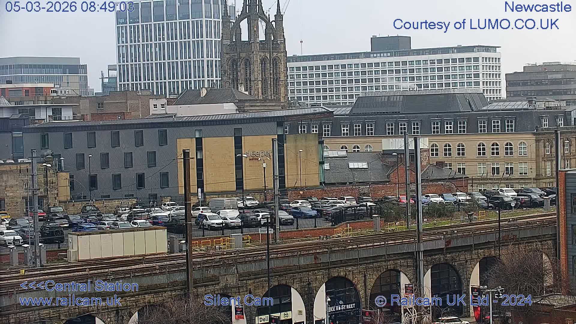 Newcastle upon Tyne Central Station Northeast Approach & Center Live Cam - Tyne and Wear, North East, England, United Kingdom