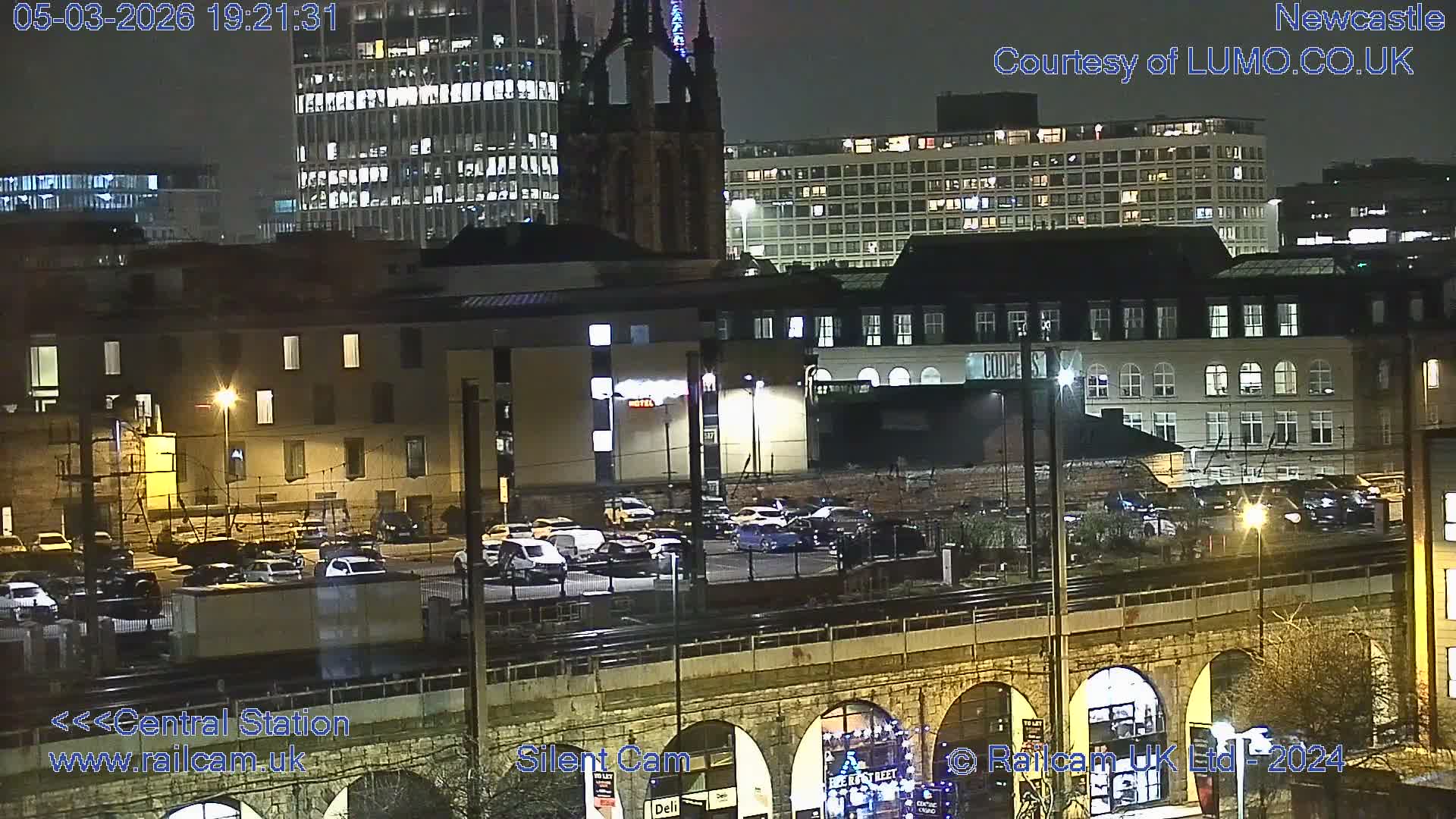 Newcastle upon Tyne Central Station Northeast Approach & Center Live Cam - Tyne and Wear, North East, England, United Kingdom