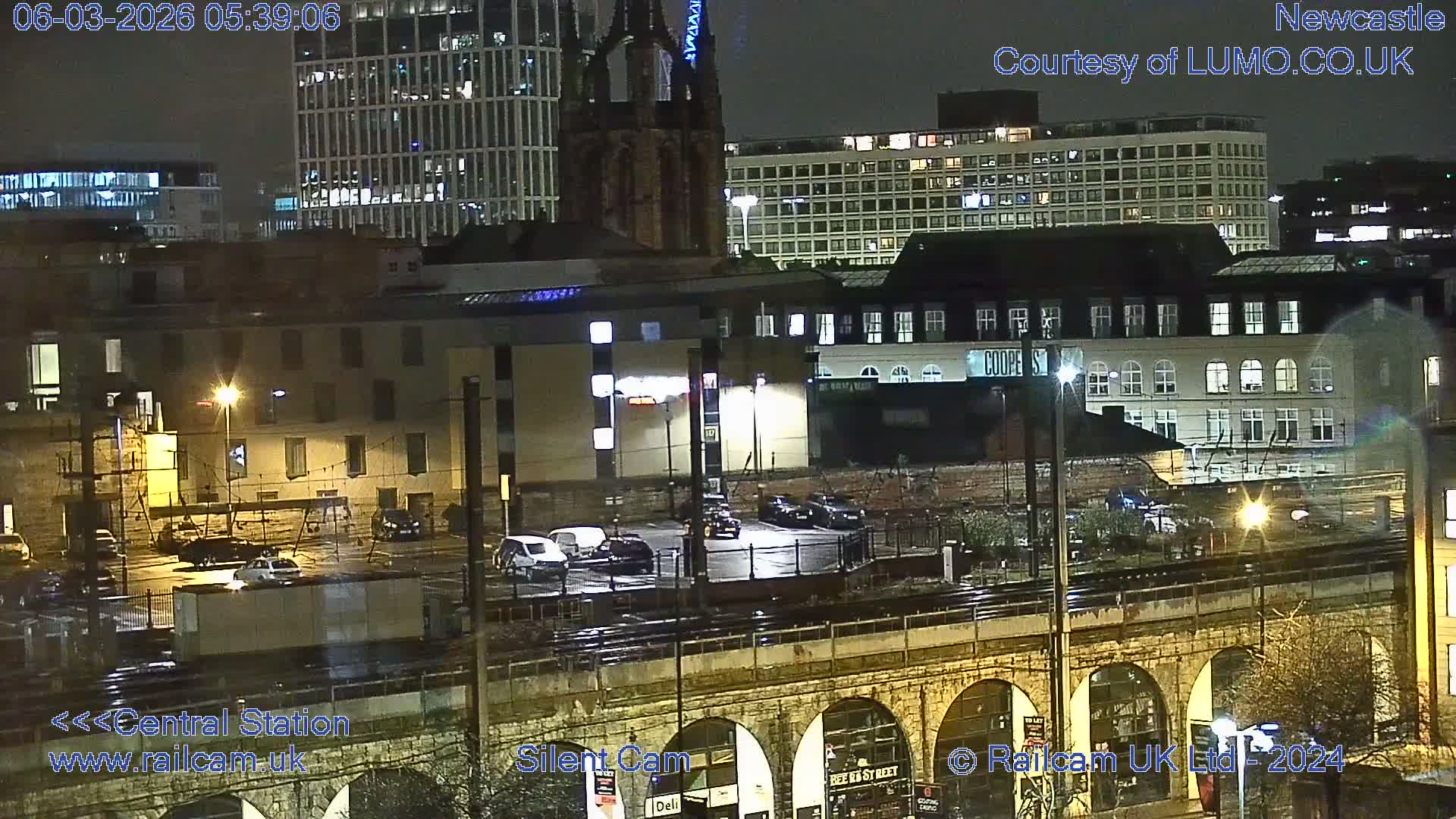 Newcastle upon Tyne Central Station Northeast Approach & Center Live Cam - Tyne and Wear, North East, England, United Kingdom
