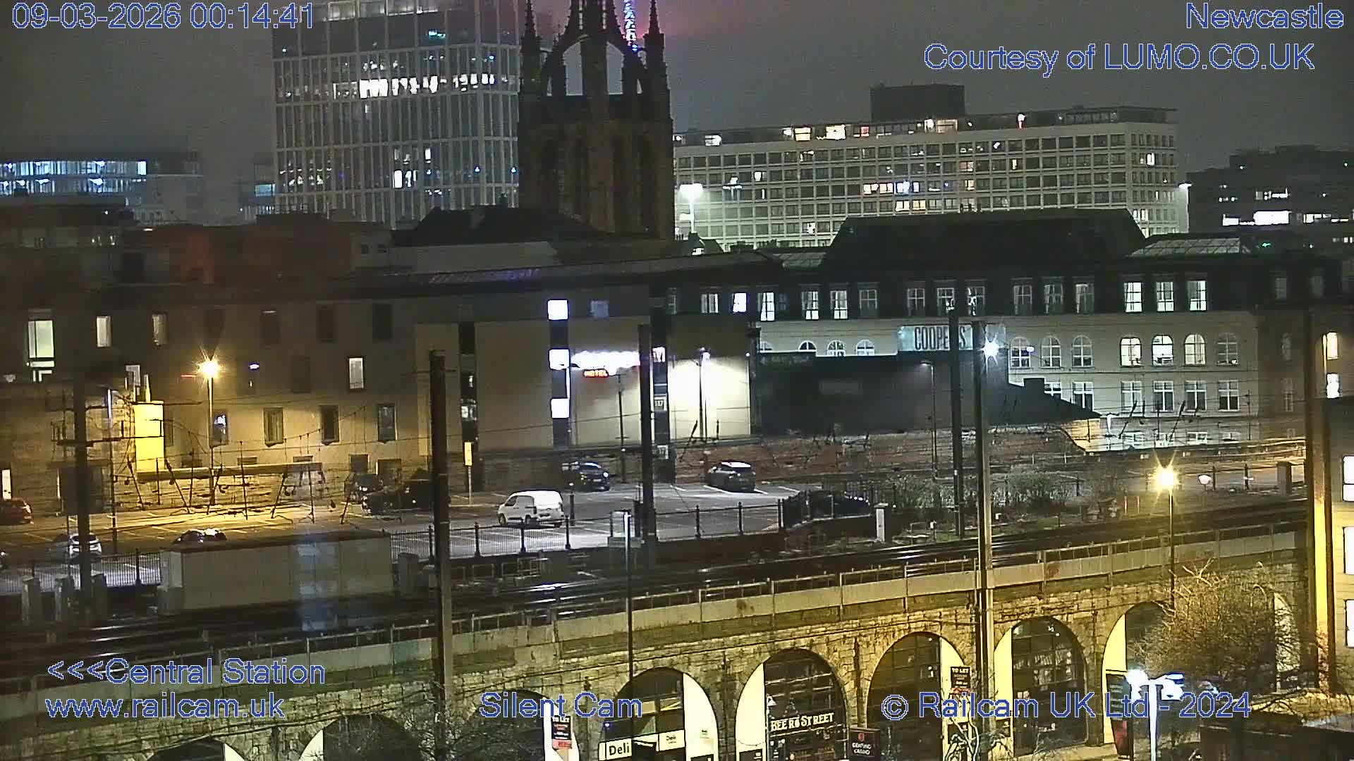 Newcastle upon Tyne Central Station Northeast Approach & Center Live Cam - Tyne and Wear, North East, England, United Kingdom