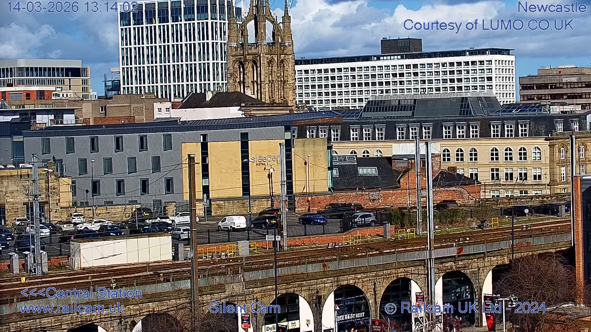 Newcastle upon Tyne Central Station Northeast Approach & Center Live Cam - Tyne and Wear, North East, England, United Kingdom
