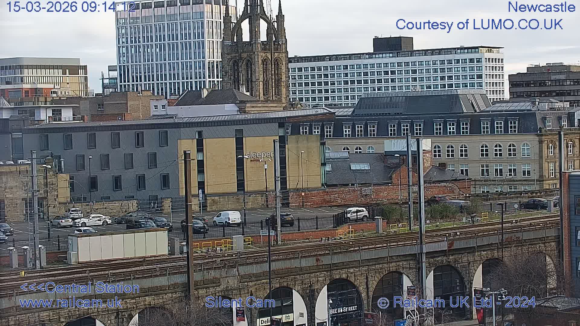 Newcastle upon Tyne Central Station Northeast Approach & Center Live Cam - Tyne and Wear, North East, England, United Kingdom