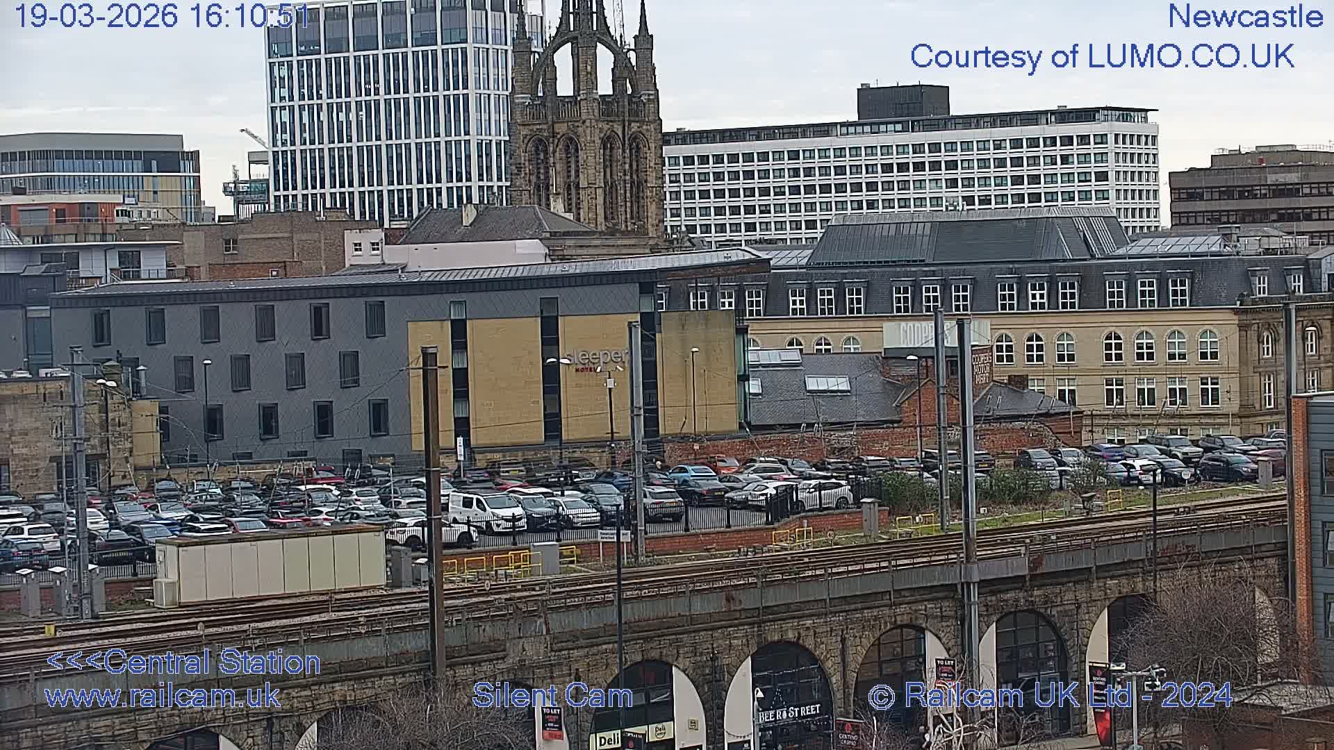 Newcastle upon Tyne Central Station Northeast Approach & Center Live Cam - Tyne and Wear, North East, England, United Kingdom