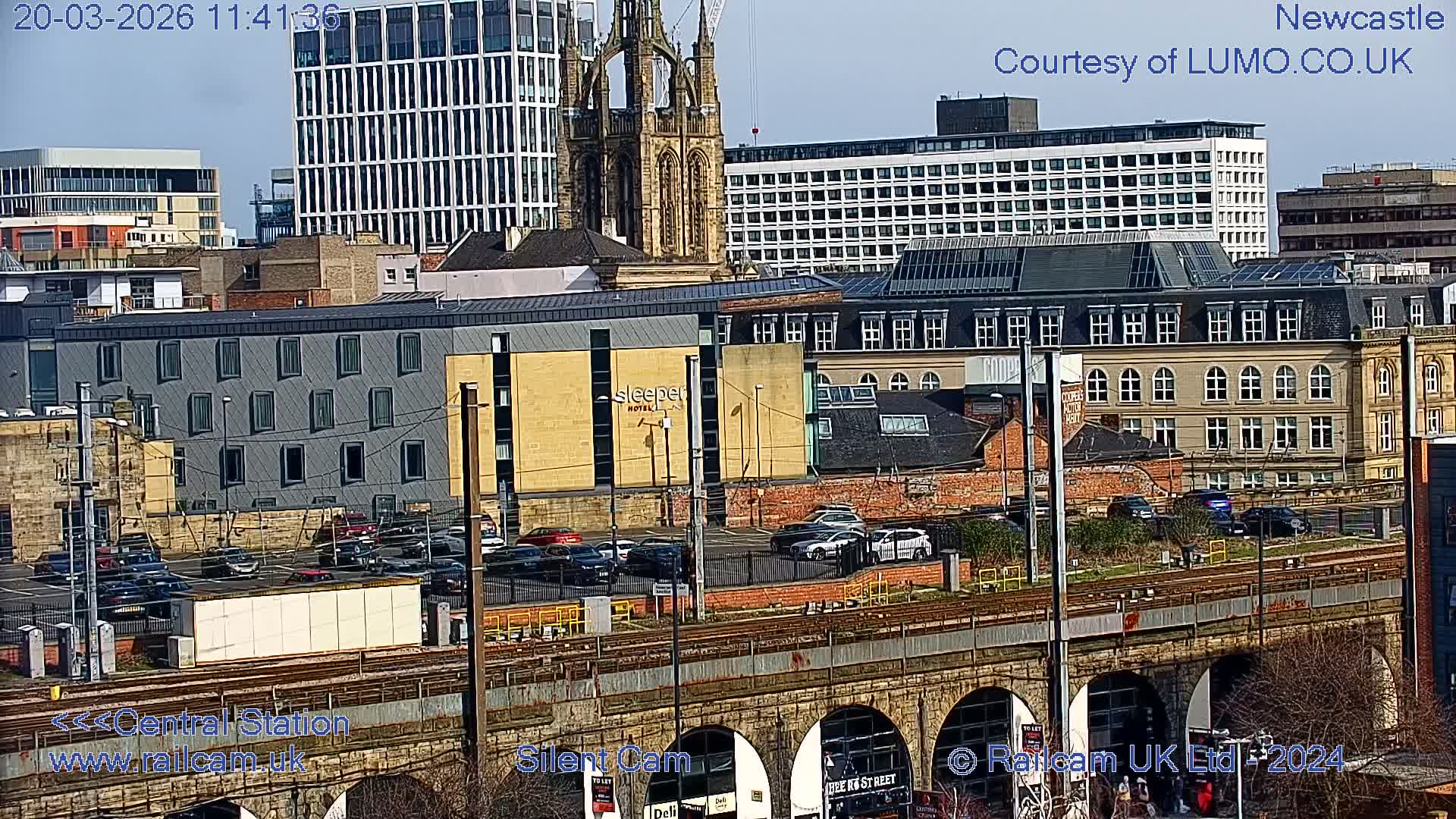 Newcastle upon Tyne Central Station Northeast Approach & Center Live Cam - Tyne and Wear, North East, England, United Kingdom