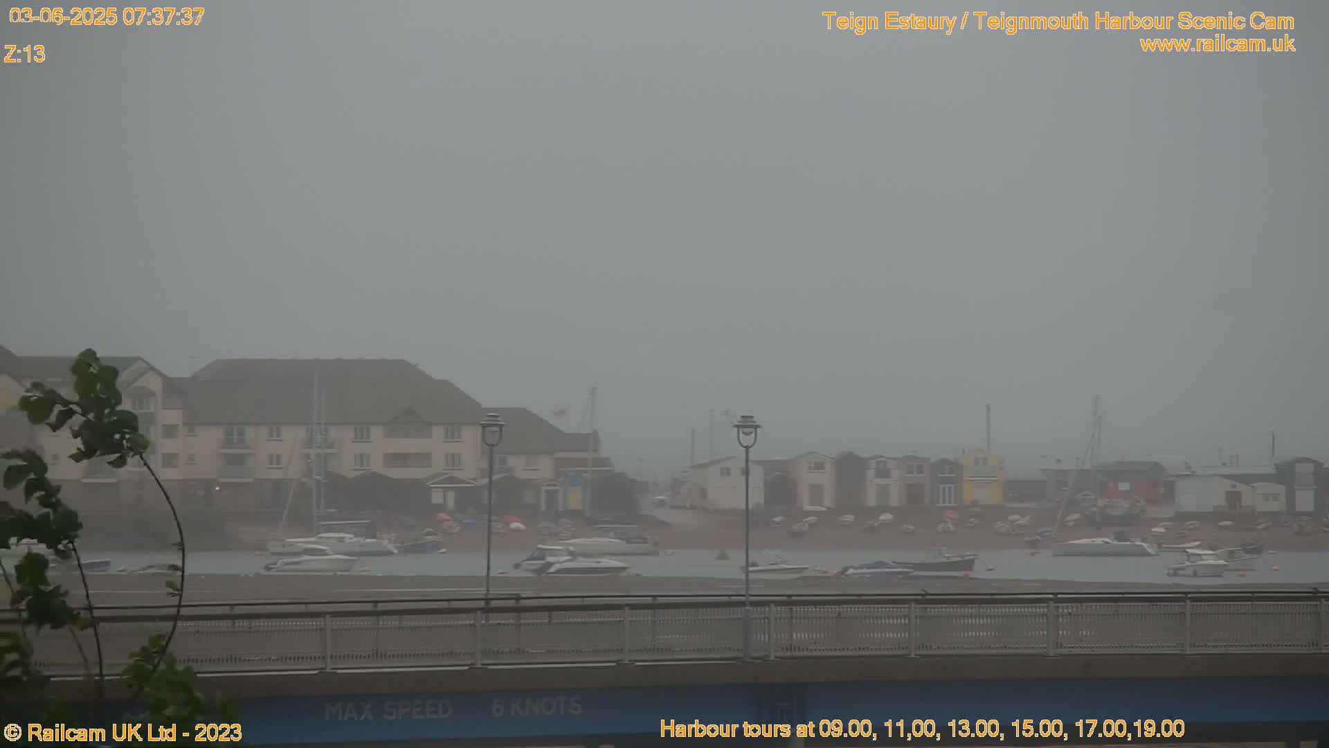 Teignmouth Harbour , Teign River & Shalton Village Live Cam - Teignbridge, Devon, South West, England, United Kingdom
