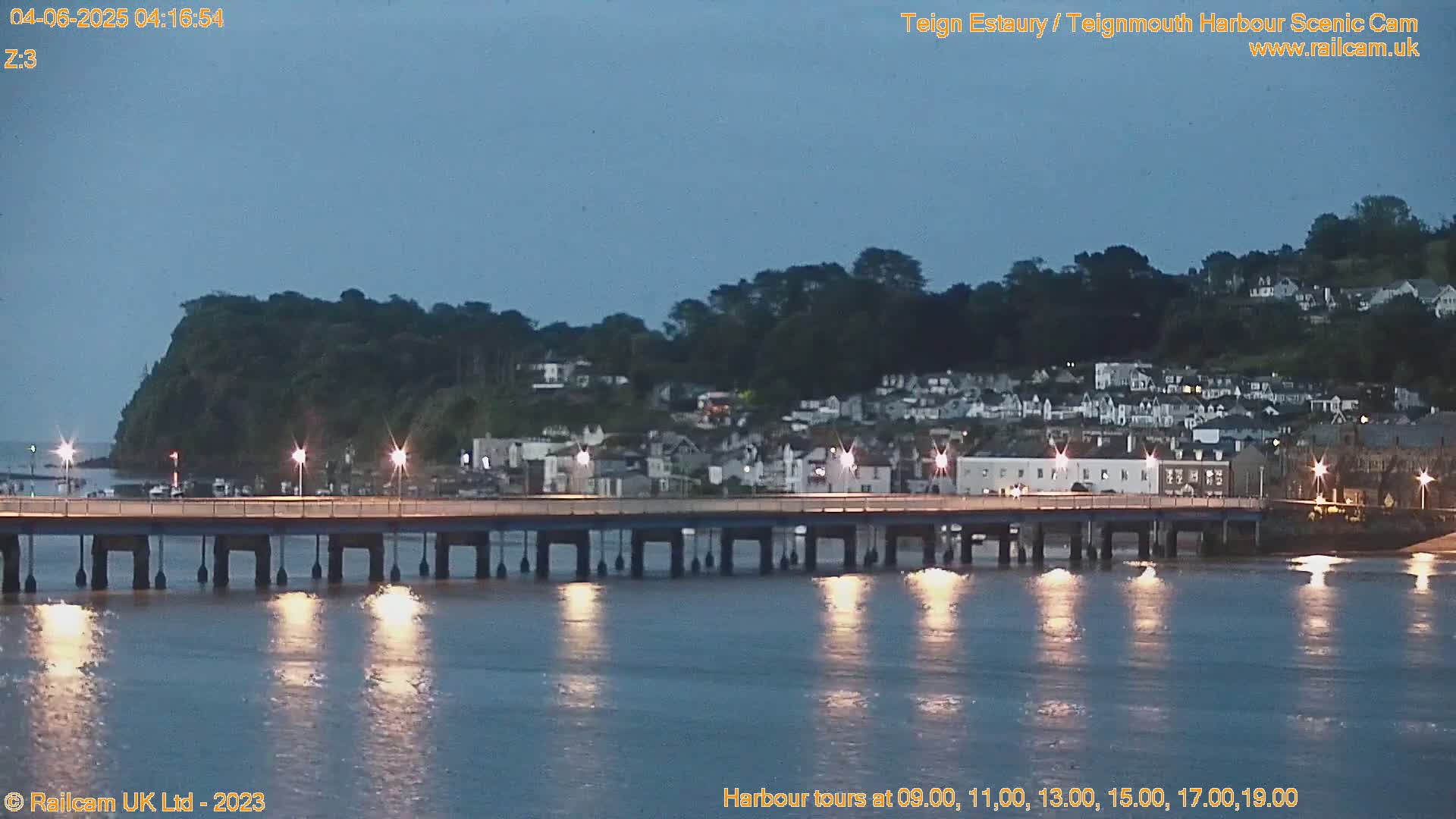 Teignmouth Harbour , Teign River & Shalton Village Live Cam - Teignbridge, Devon, South West, England, United Kingdom