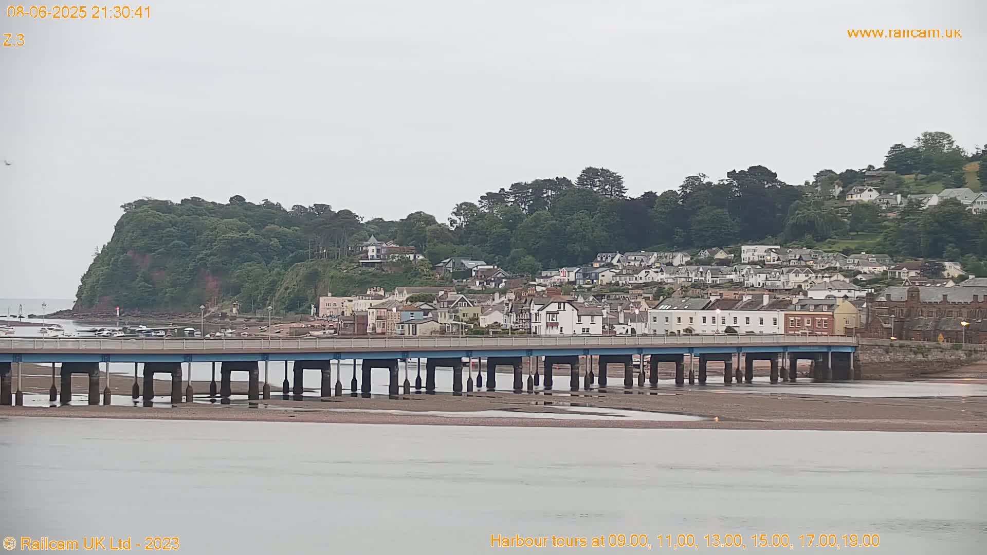 Teignmouth Harbour , Teign River & Shalton Village Live Cam - Teignbridge, Devon, South West, England, United Kingdom