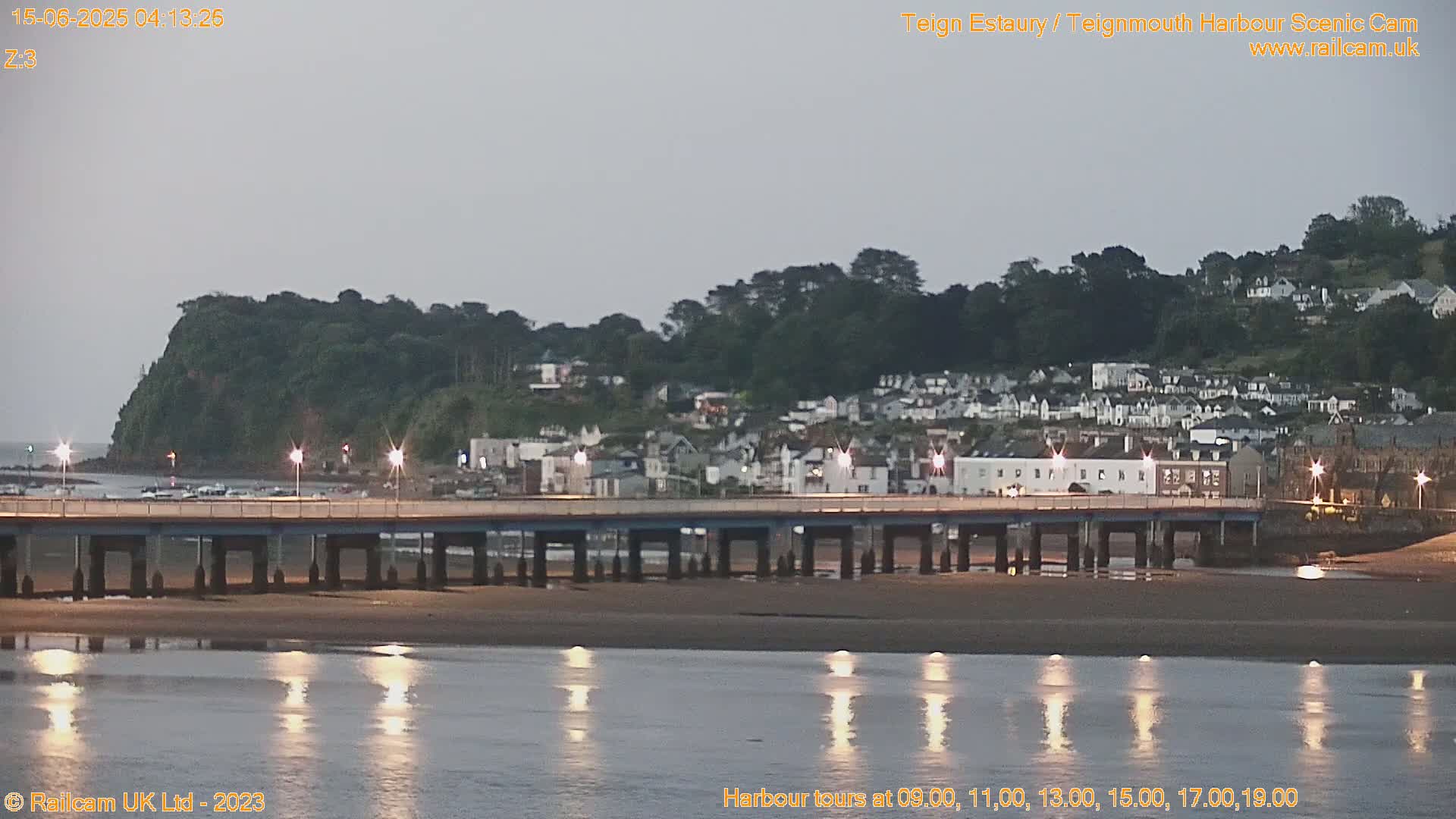 Teignmouth Harbour , Teign River & Shalton Village Live Cam - Teignbridge, Devon, South West, England, United Kingdom