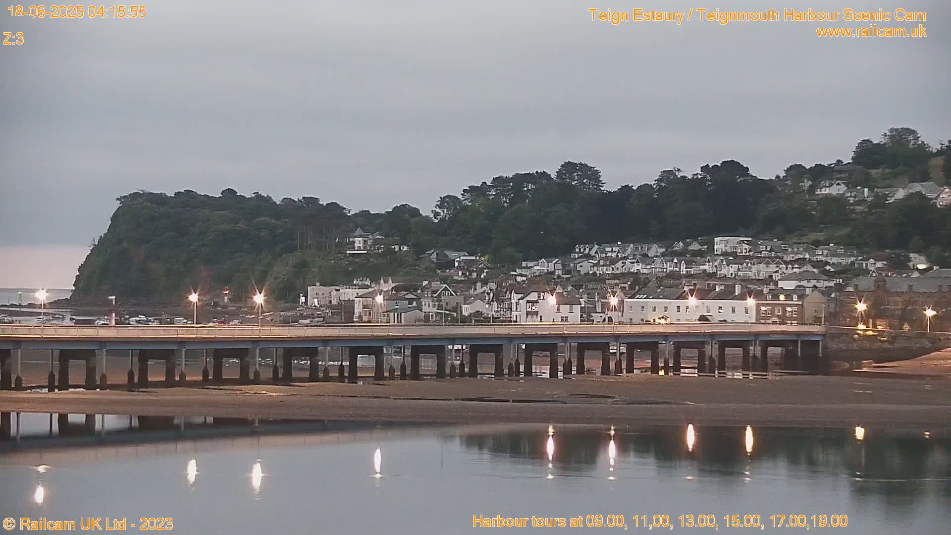 Teignmouth Harbour , Teign River & Shalton Village Live Cam - Teignbridge, Devon, South West, England, United Kingdom