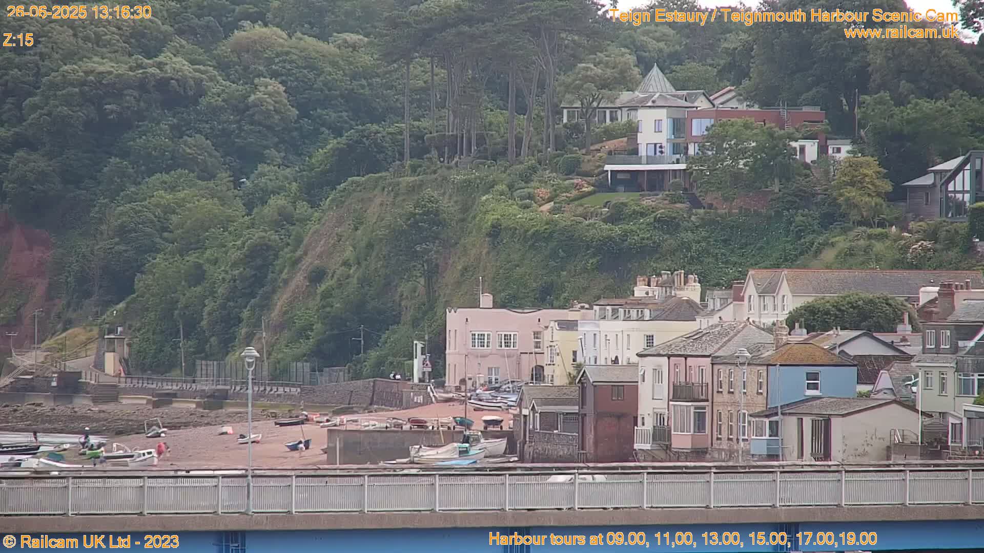 Teignmouth Harbour , Teign River & Shalton Village Live Cam - Teignbridge, Devon, South West, England, United Kingdom