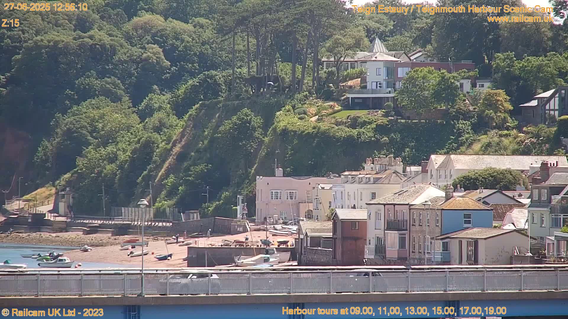Teignmouth Harbour , Teign River & Shalton Village Live Cam - Teignbridge, Devon, South West, England, United Kingdom
