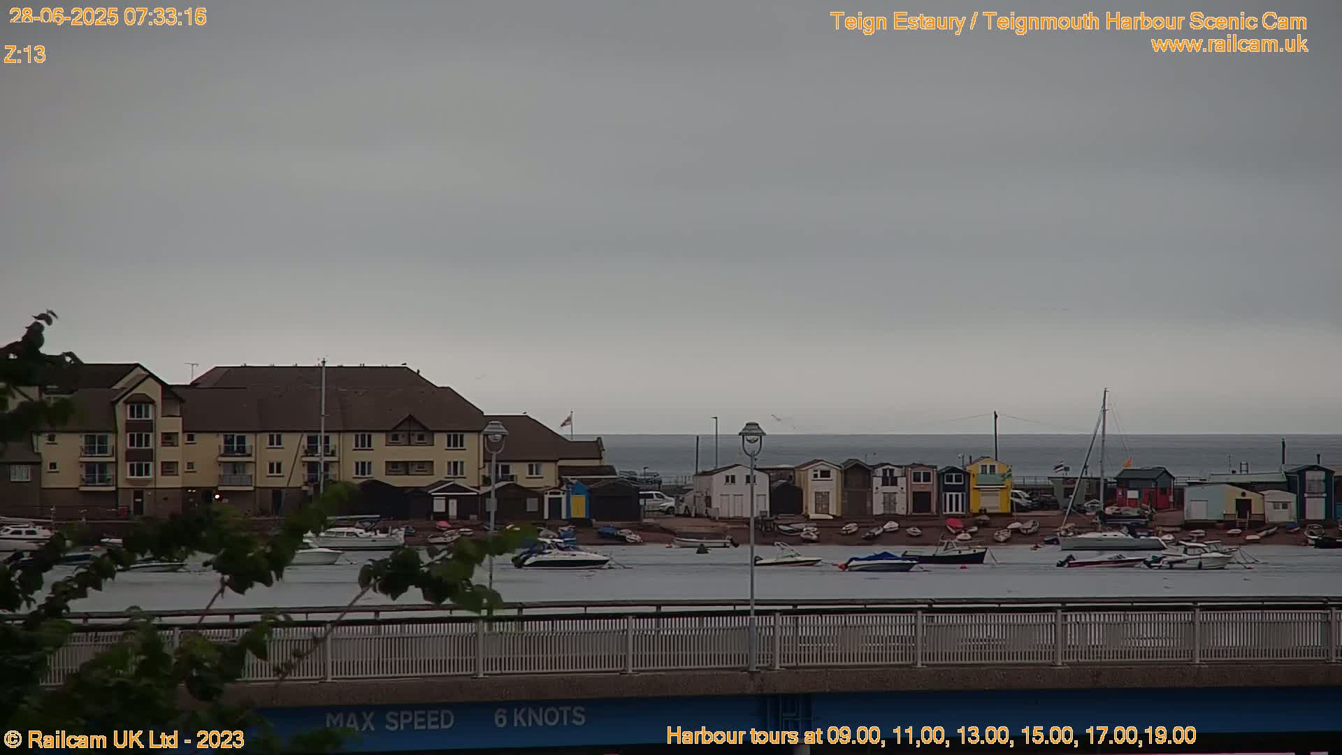 Teignmouth Harbour , Teign River & Shalton Village Live Cam - Teignbridge, Devon, South West, England, United Kingdom
