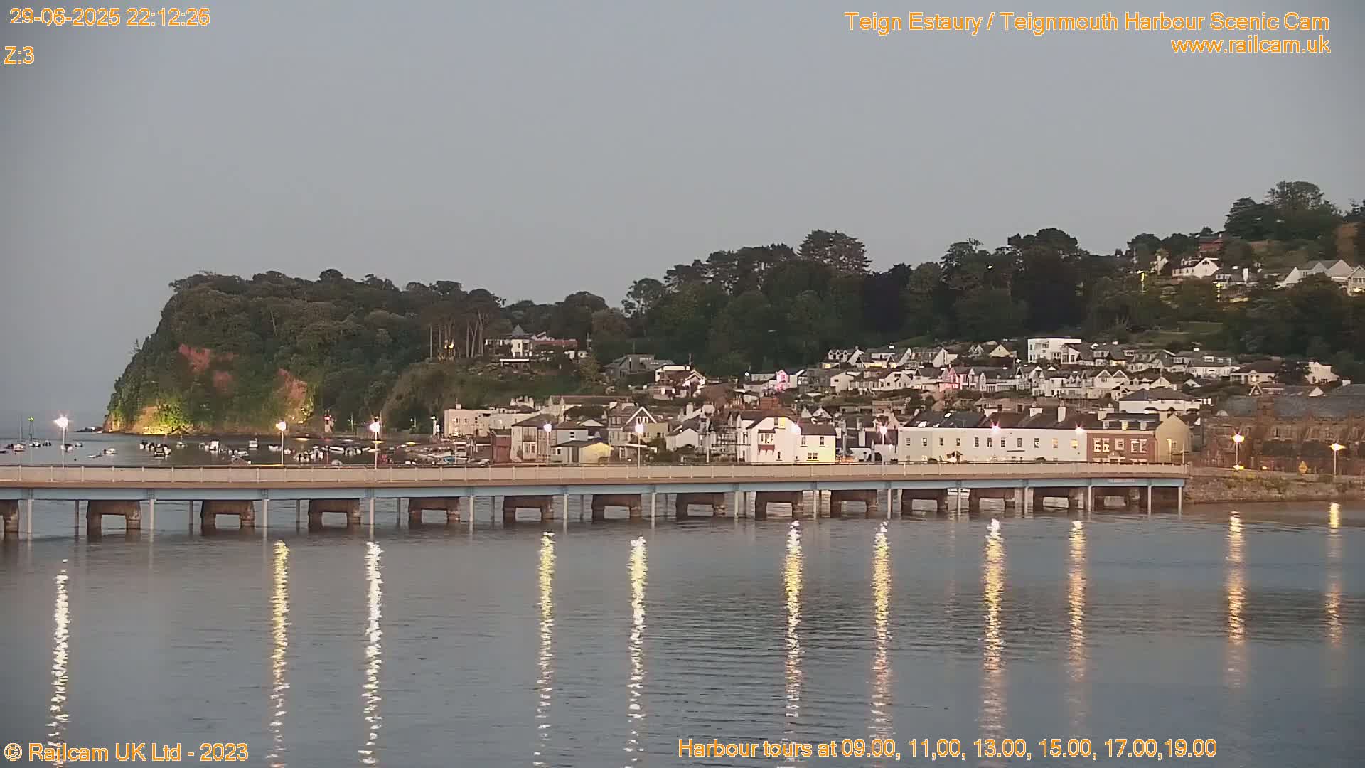 Teignmouth Harbour , Teign River & Shalton Village Live Cam - Teignbridge, Devon, South West, England, United Kingdom