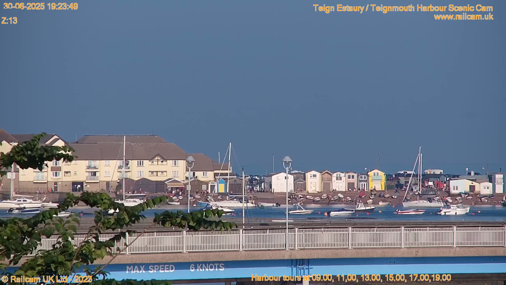 Teignmouth Harbour , Teign River & Shalton Village Live Cam - Teignbridge, Devon, South West, England, United Kingdom