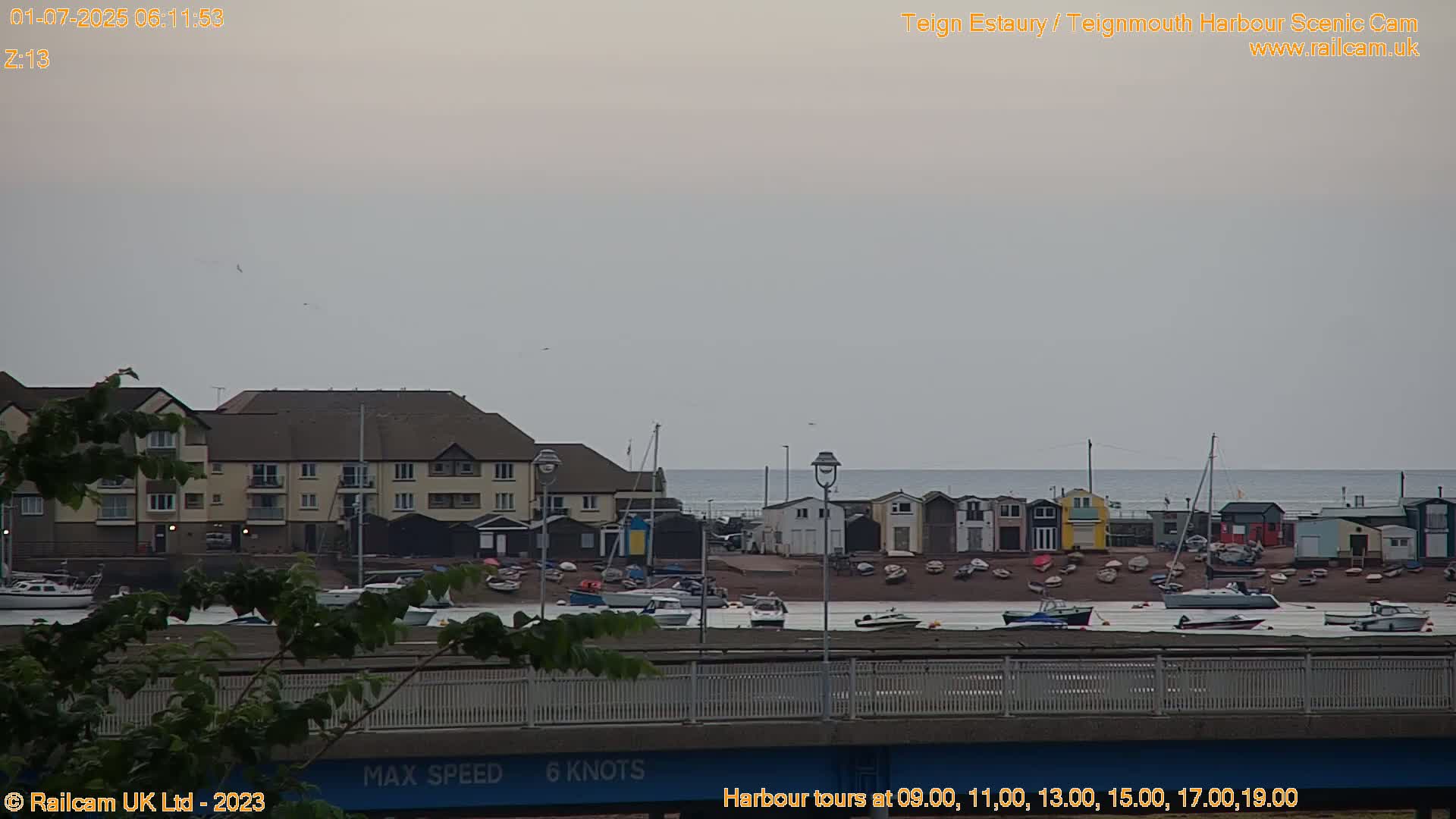Teignmouth Harbour , Teign River & Shalton Village Live Cam - Teignbridge, Devon, South West, England, United Kingdom
