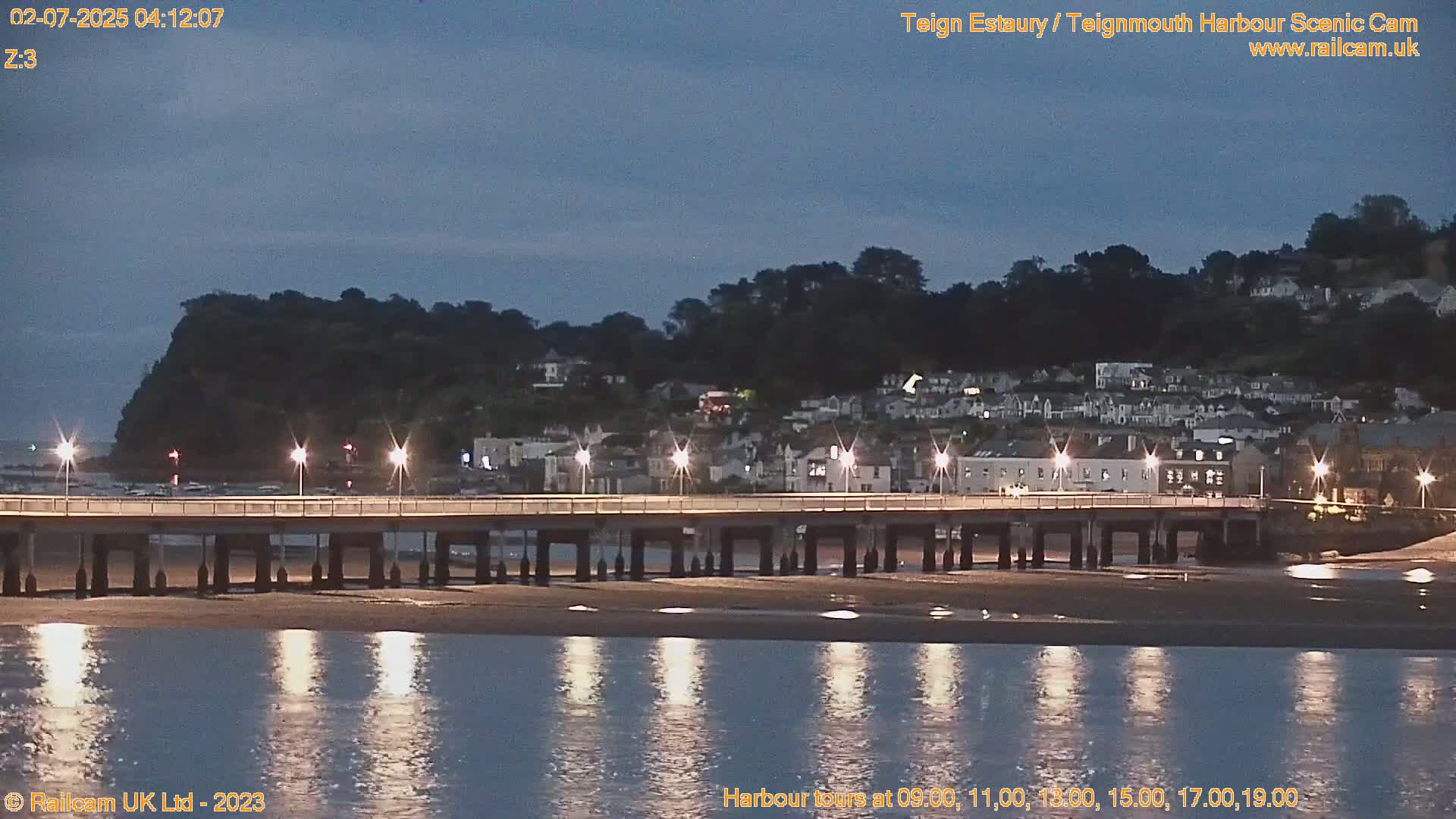 Teignmouth Harbour , Teign River & Shalton Village Live Cam - Teignbridge, Devon, South West, England, United Kingdom