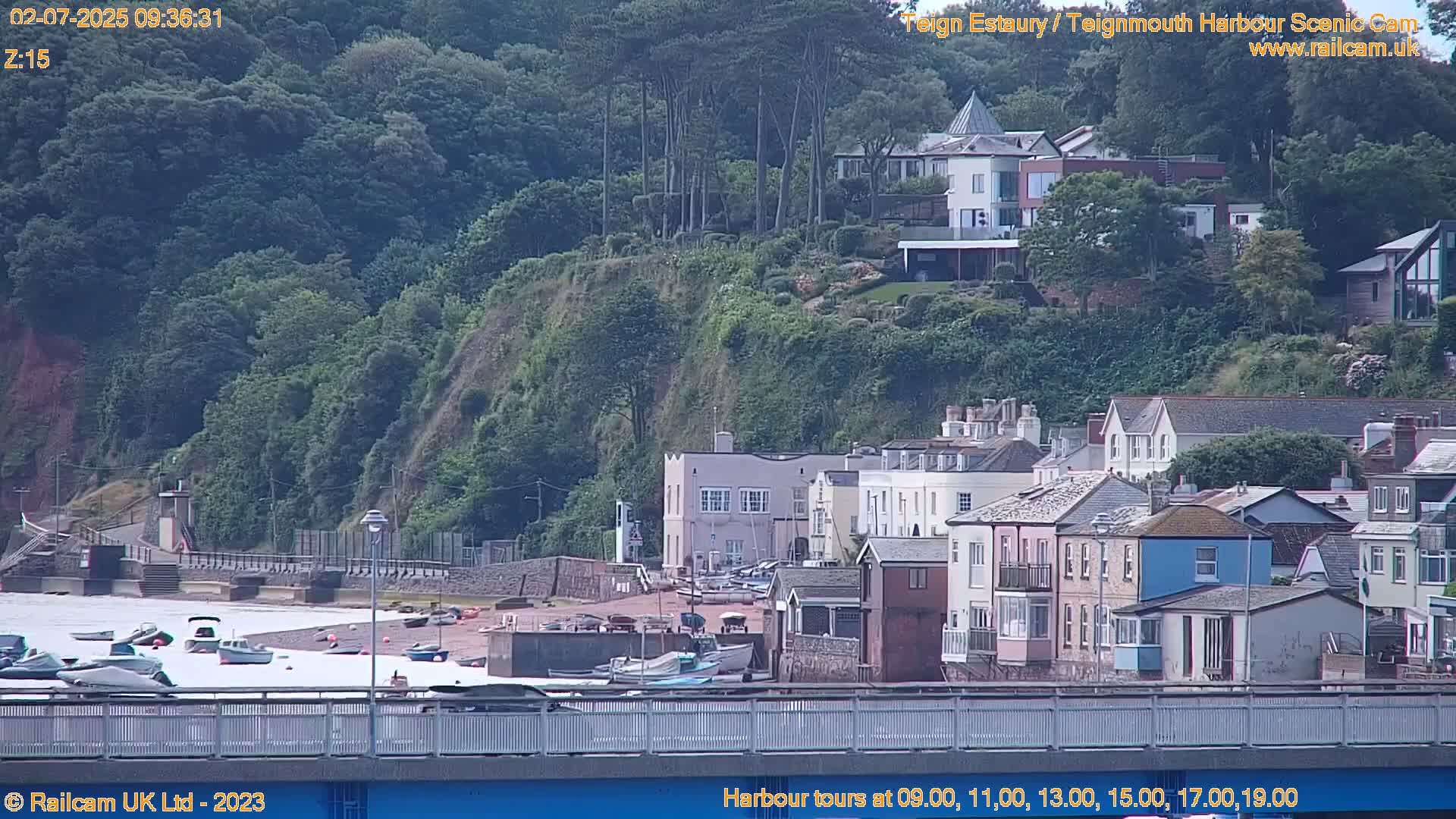 Teignmouth Harbour , Teign River & Shalton Village Live Cam - Teignbridge, Devon, South West, England, United Kingdom