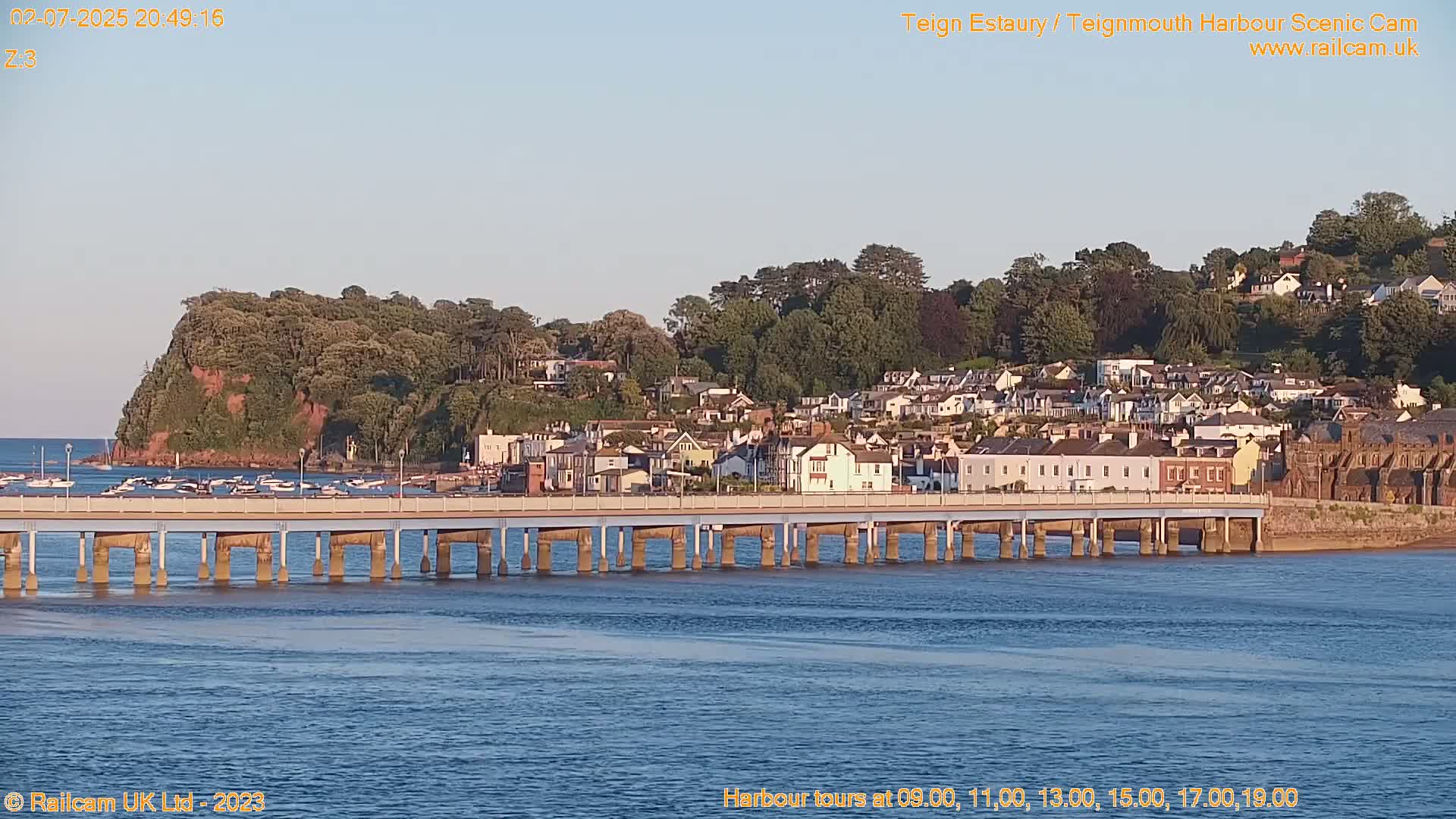 Teignmouth Harbour , Teign River & Shalton Village Live Cam - Teignbridge, Devon, South West, England, United Kingdom