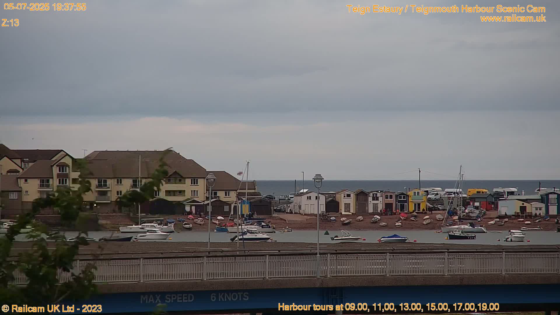 Teignmouth Harbour , Teign River & Shalton Village Live Cam - Teignbridge, Devon, South West, England, United Kingdom