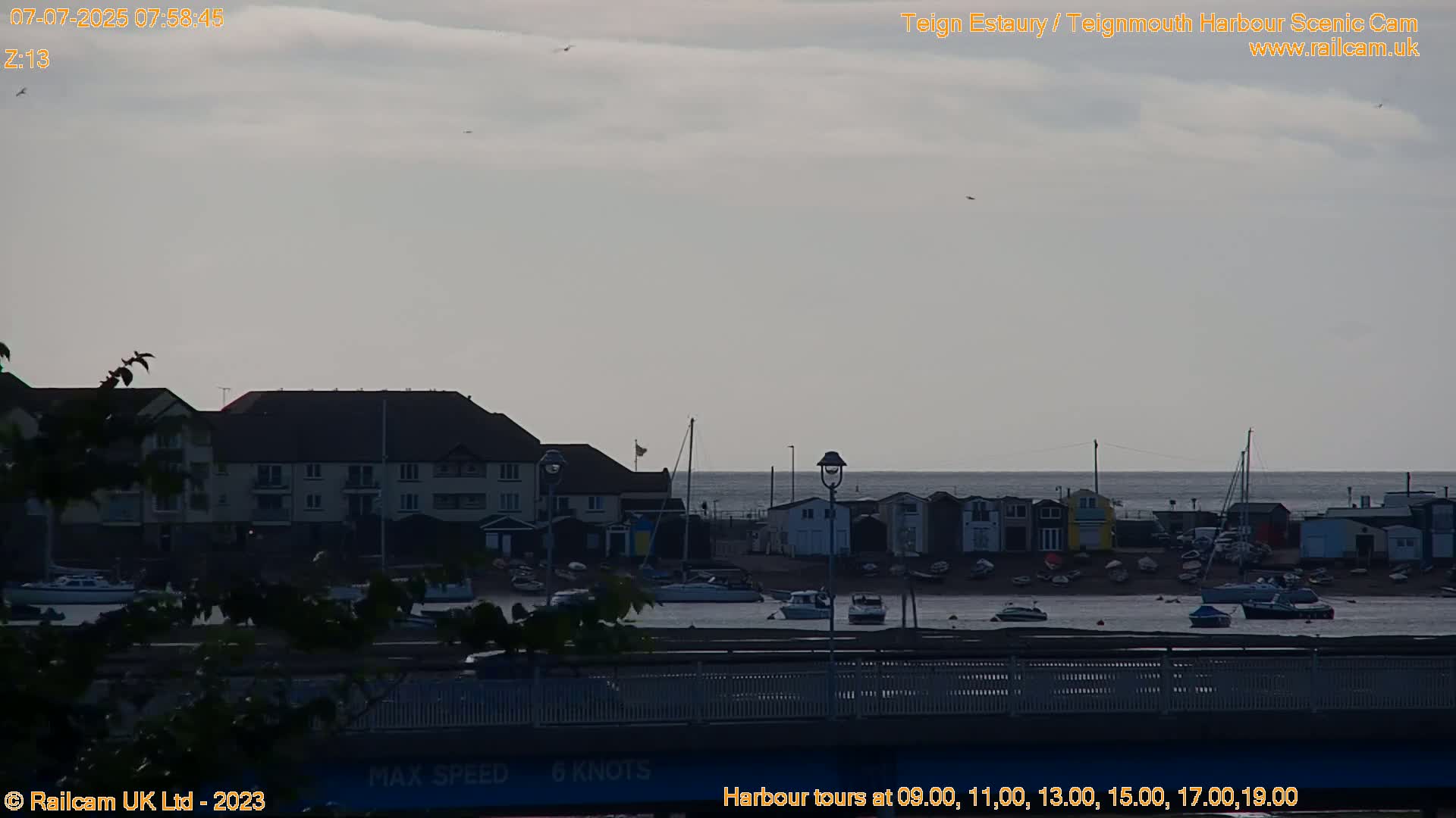 Teignmouth Harbour , Teign River & Shalton Village Live Cam - Teignbridge, Devon, South West, England, United Kingdom