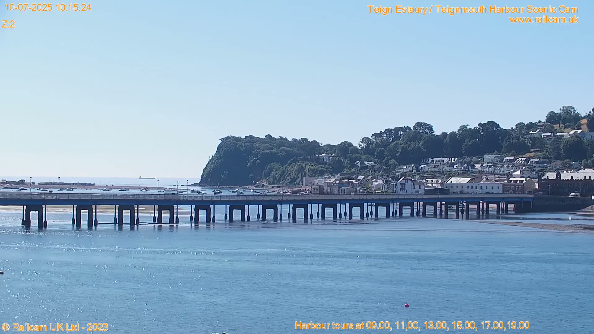 Teignmouth Harbour , Teign River & Shalton Village Live Cam - Teignbridge, Devon, South West, England, United Kingdom