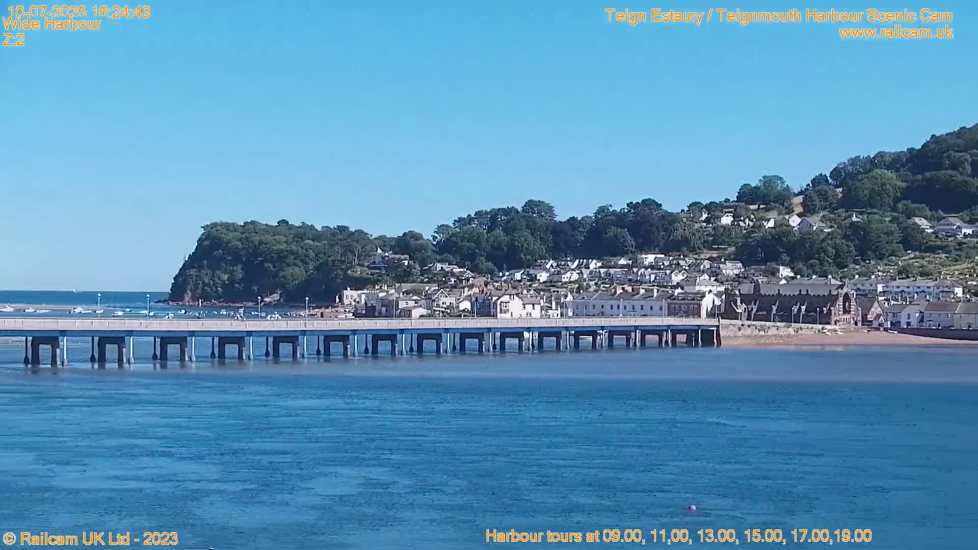 Teignmouth Harbour , Teign River & Shalton Village Live Cam - Teignbridge, Devon, South West, England, United Kingdom