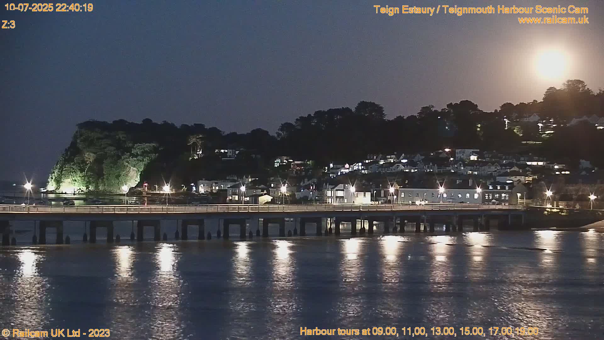 Teignmouth Harbour , Teign River & Shalton Village Live Cam - Teignbridge, Devon, South West, England, United Kingdom