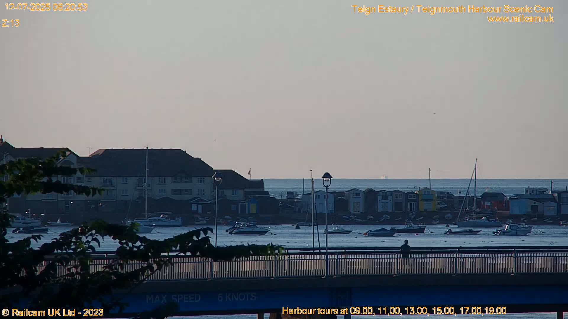 Teignmouth Harbour , Teign River & Shalton Village Live Cam - Teignbridge, Devon, South West, England, United Kingdom