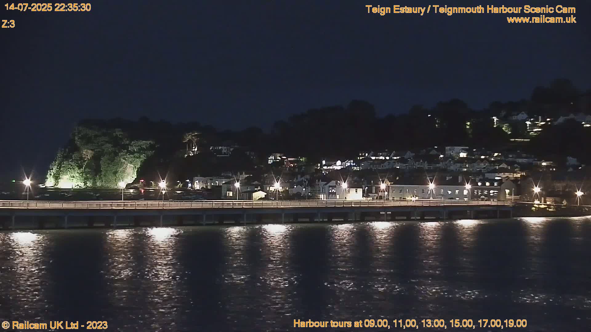 Teignmouth Harbour , Teign River & Shalton Village Live Cam - Teignbridge, Devon, South West, England, United Kingdom