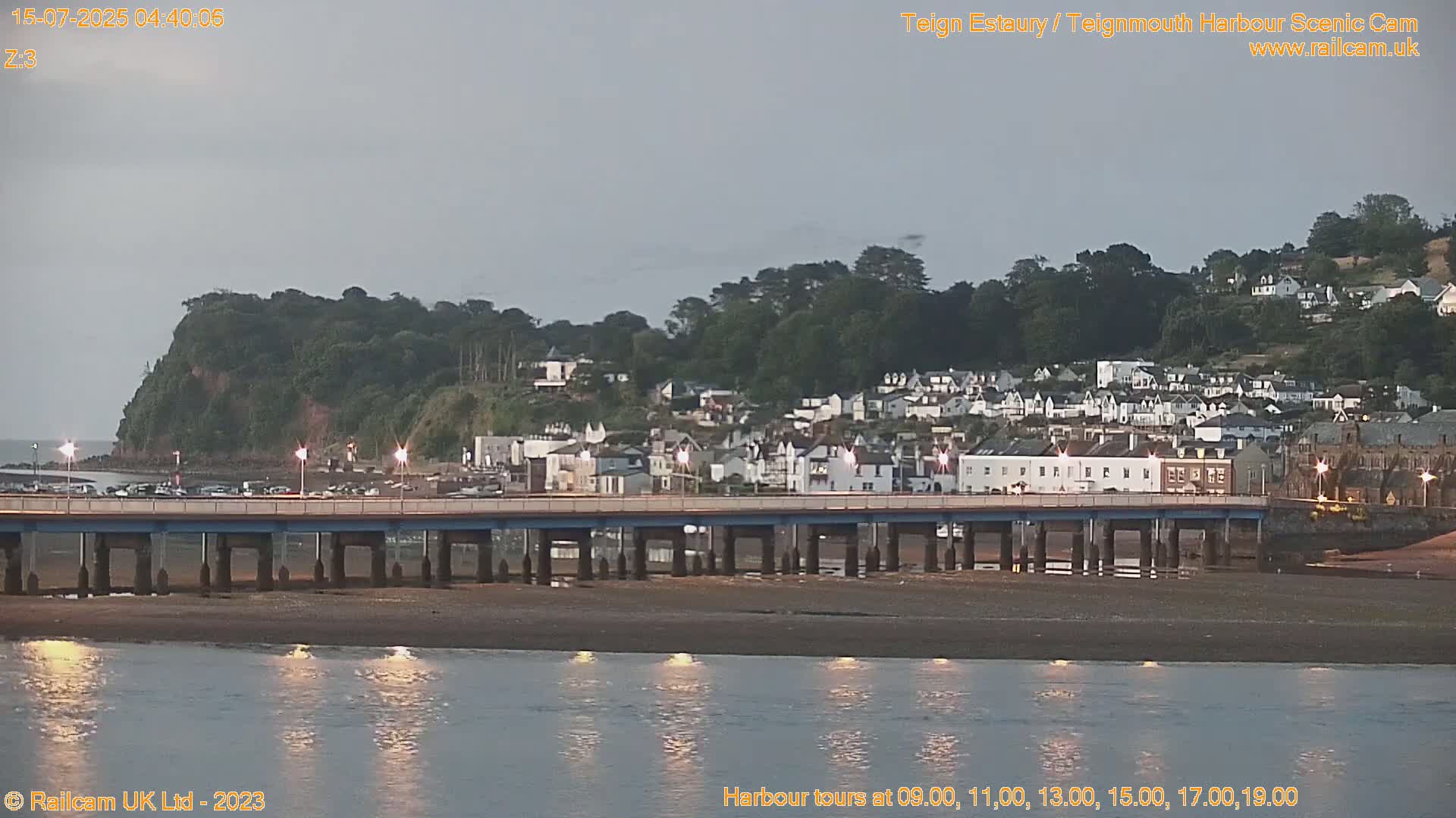 Teignmouth Harbour , Teign River & Shalton Village Live Cam - Teignbridge, Devon, South West, England, United Kingdom