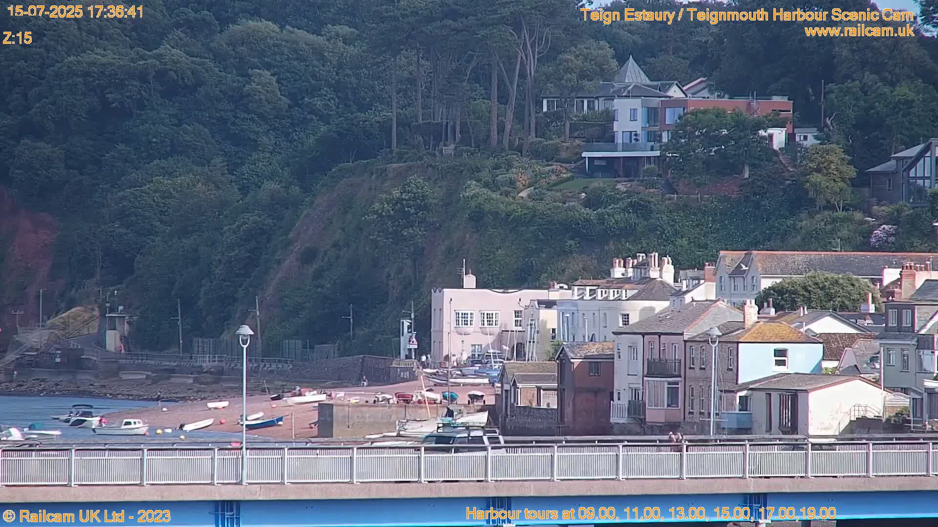 Teignmouth Harbour , Teign River & Shalton Village Live Cam - Teignbridge, Devon, South West, England, United Kingdom