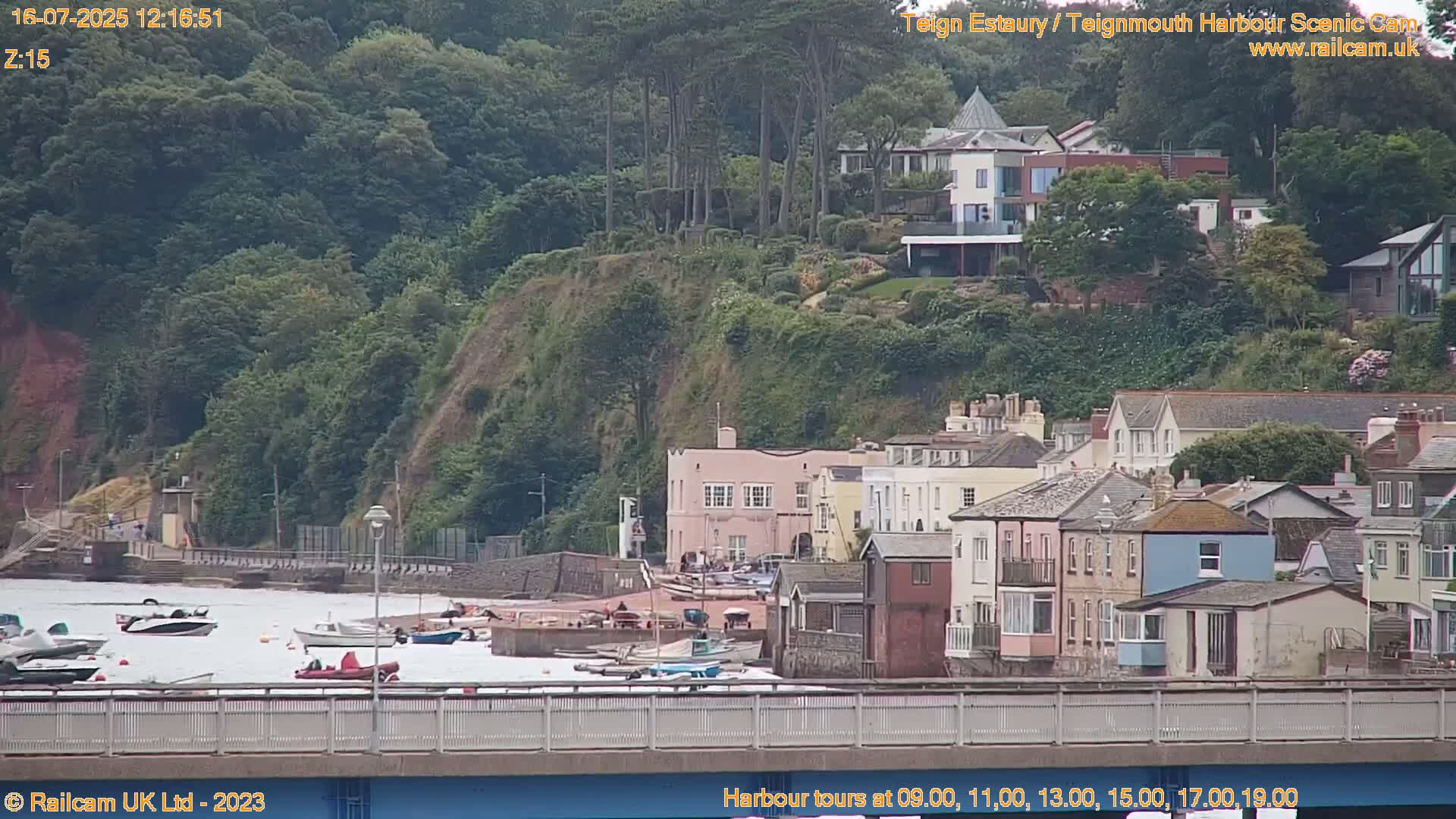 Teignmouth Harbour , Teign River & Shalton Village Live Cam - Teignbridge, Devon, South West, England, United Kingdom
