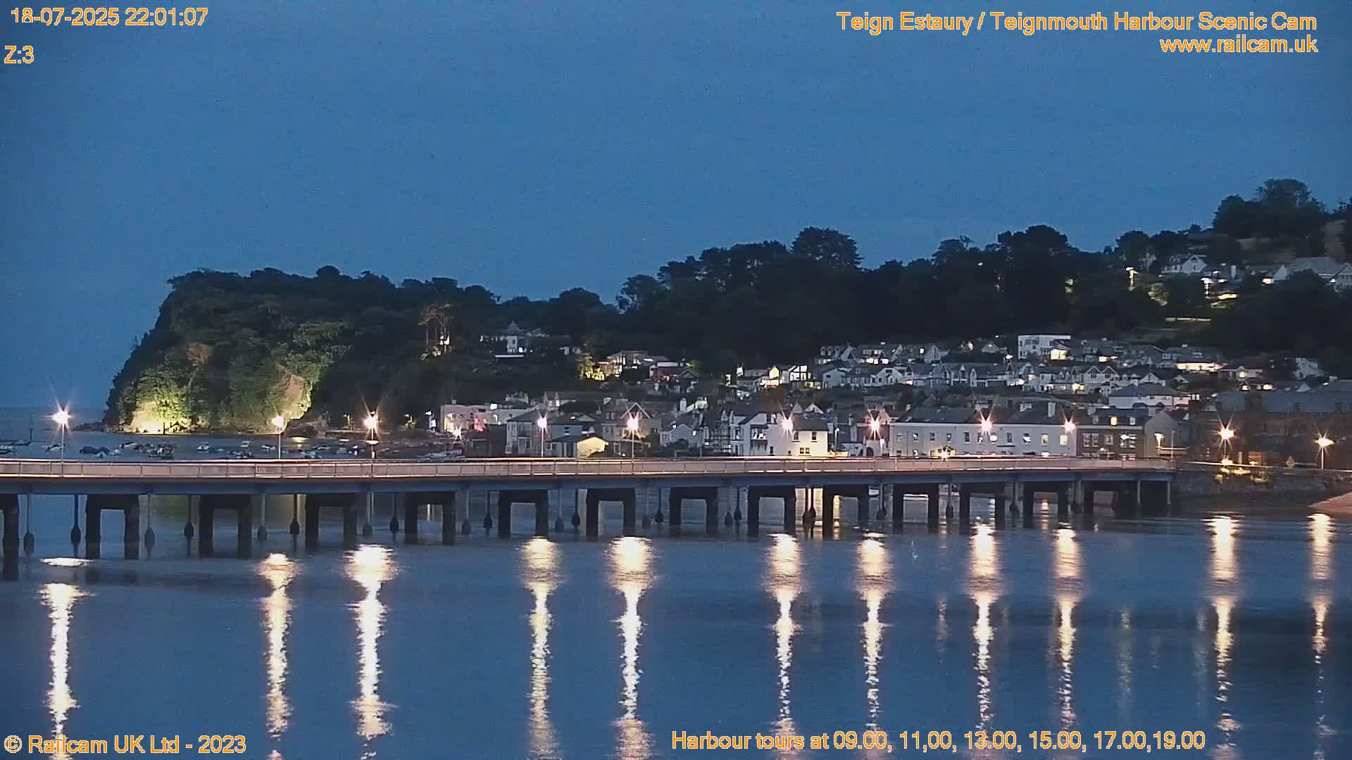 Teignmouth Harbour , Teign River & Shalton Village Live Cam - Teignbridge, Devon, South West, England, United Kingdom