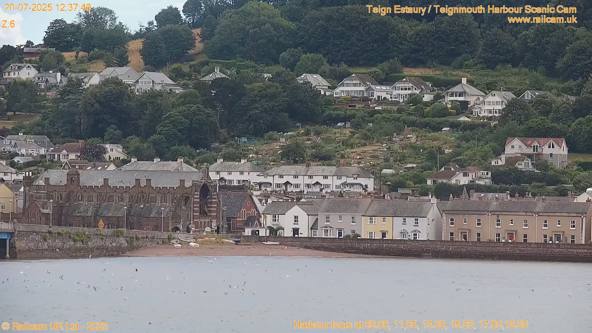 Teignmouth Harbour , Teign River & Shalton Village Live Cam - Teignbridge, Devon, South West, England, United Kingdom