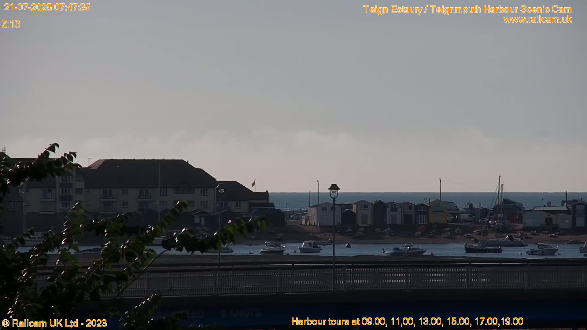 Teignmouth Harbour , Teign River & Shalton Village Live Cam - Teignbridge, Devon, South West, England, United Kingdom