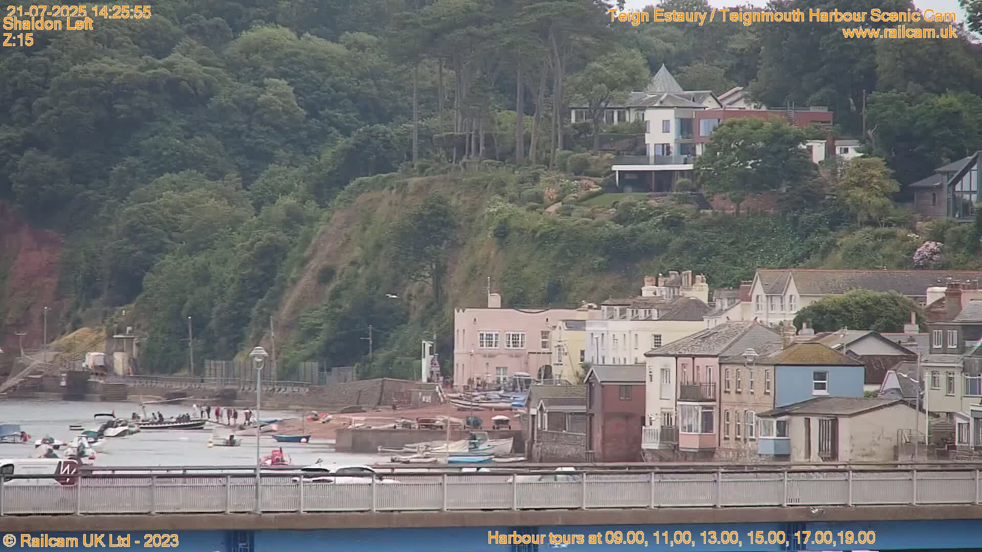 Teignmouth Harbour , Teign River & Shalton Village Live Cam - Teignbridge, Devon, South West, England, United Kingdom