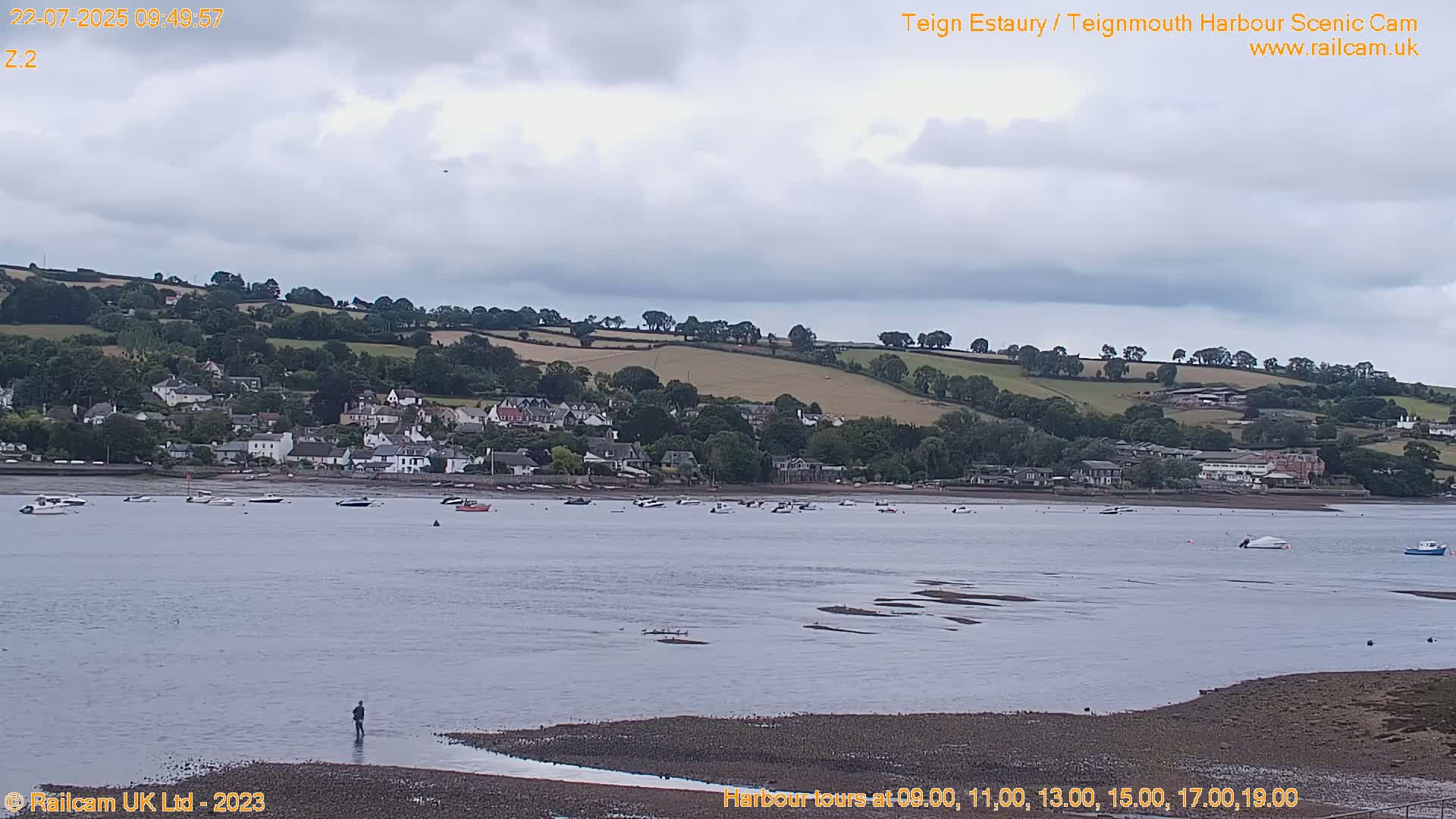 Teignmouth Harbour , Teign River & Shalton Village Live Cam - Teignbridge, Devon, South West, England, United Kingdom