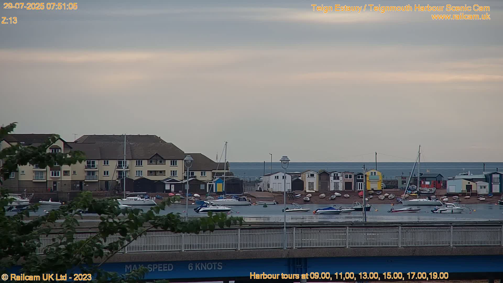 Teignmouth Harbour , Teign River & Shalton Village Live Cam - Teignbridge, Devon, South West, England, United Kingdom