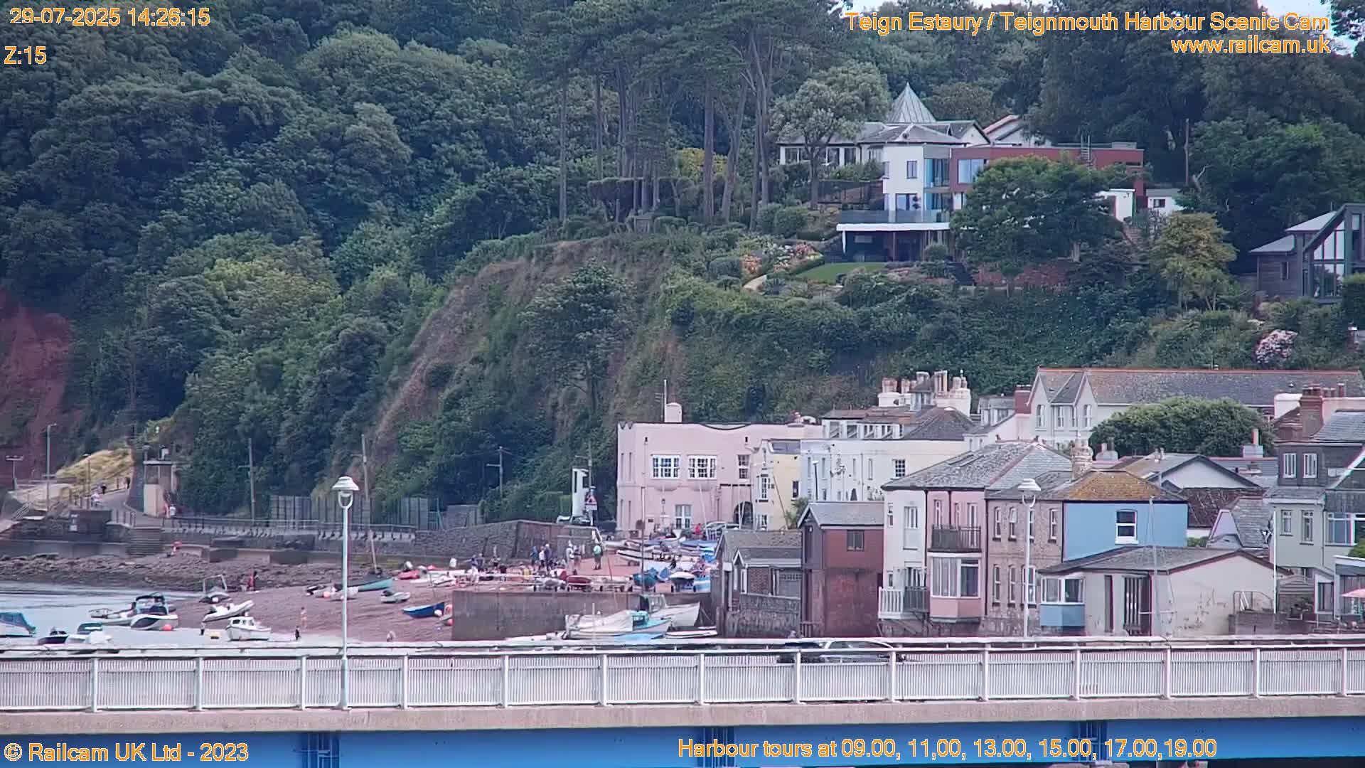 Teignmouth Harbour , Teign River & Shalton Village Live Cam - Teignbridge, Devon, South West, England, United Kingdom
