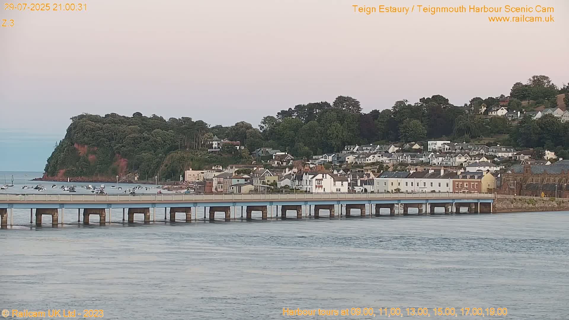 Teignmouth Harbour , Teign River & Shalton Village Live Cam - Teignbridge, Devon, South West, England, United Kingdom