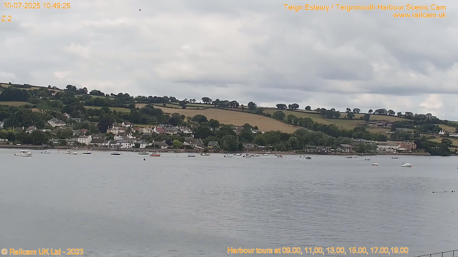Teignmouth Harbour , Teign River & Shalton Village Live Cam - Teignbridge, Devon, South West, England, United Kingdom