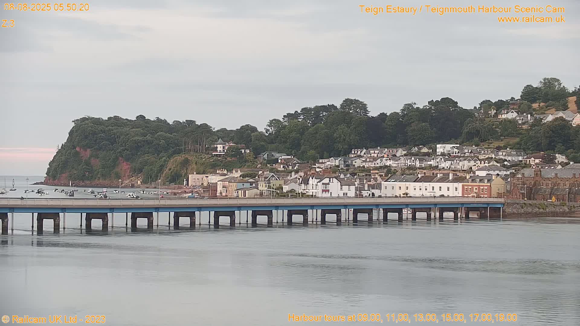 Teignmouth Harbour , Teign River & Shalton Village Live Cam - Teignbridge, Devon, South West, England, United Kingdom