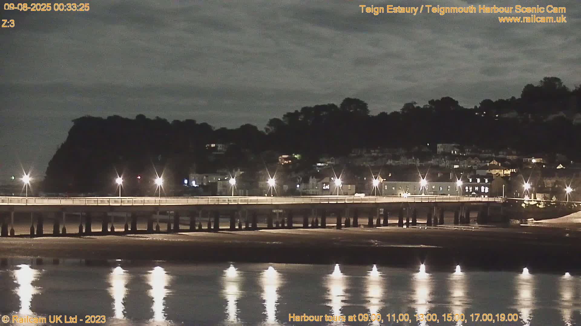 Teignmouth Harbour , Teign River & Shalton Village Live Cam - Teignbridge, Devon, South West, England, United Kingdom